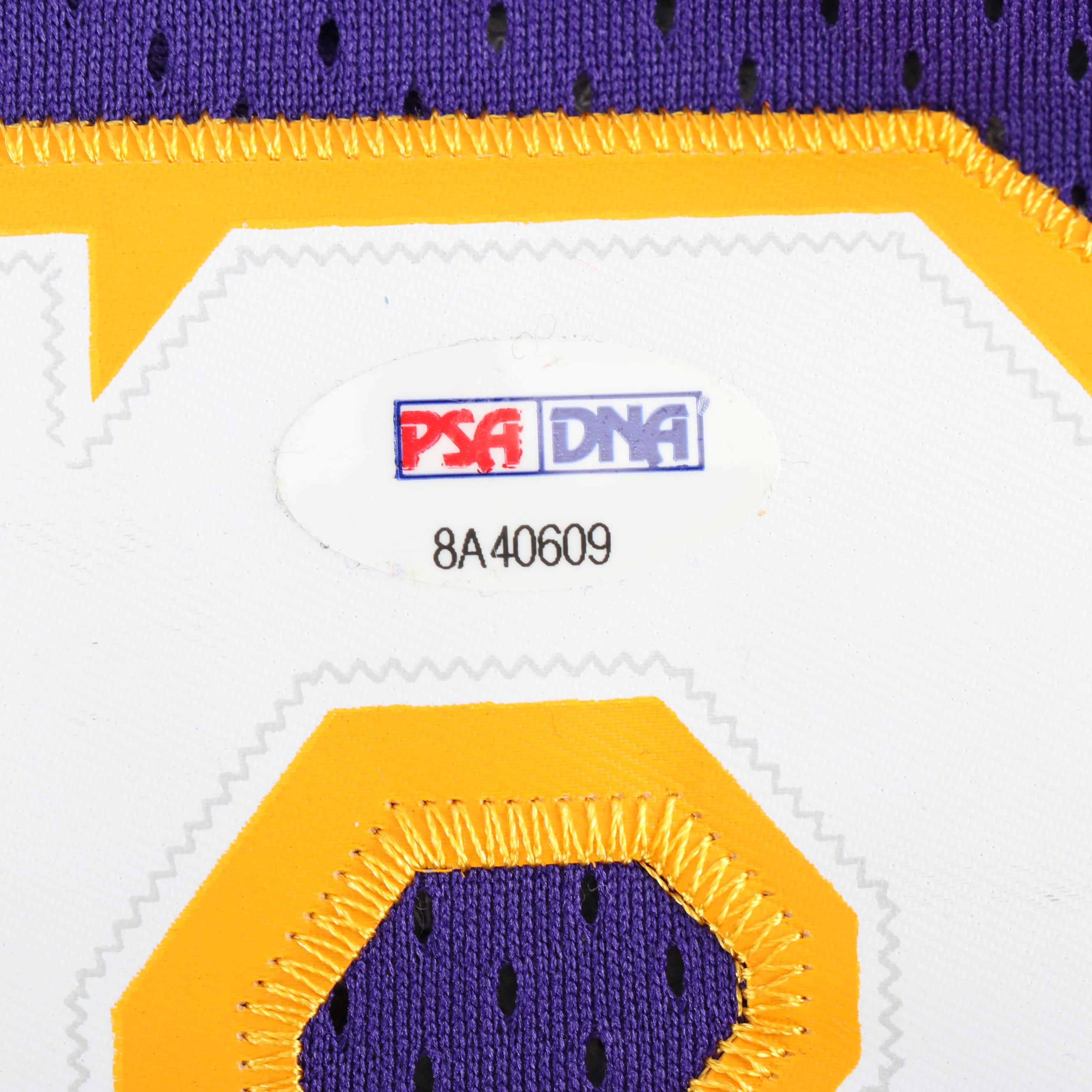 Magic Johnson Autographed Replica Los Angeles Lakers Jersey - PSA/DNA COA