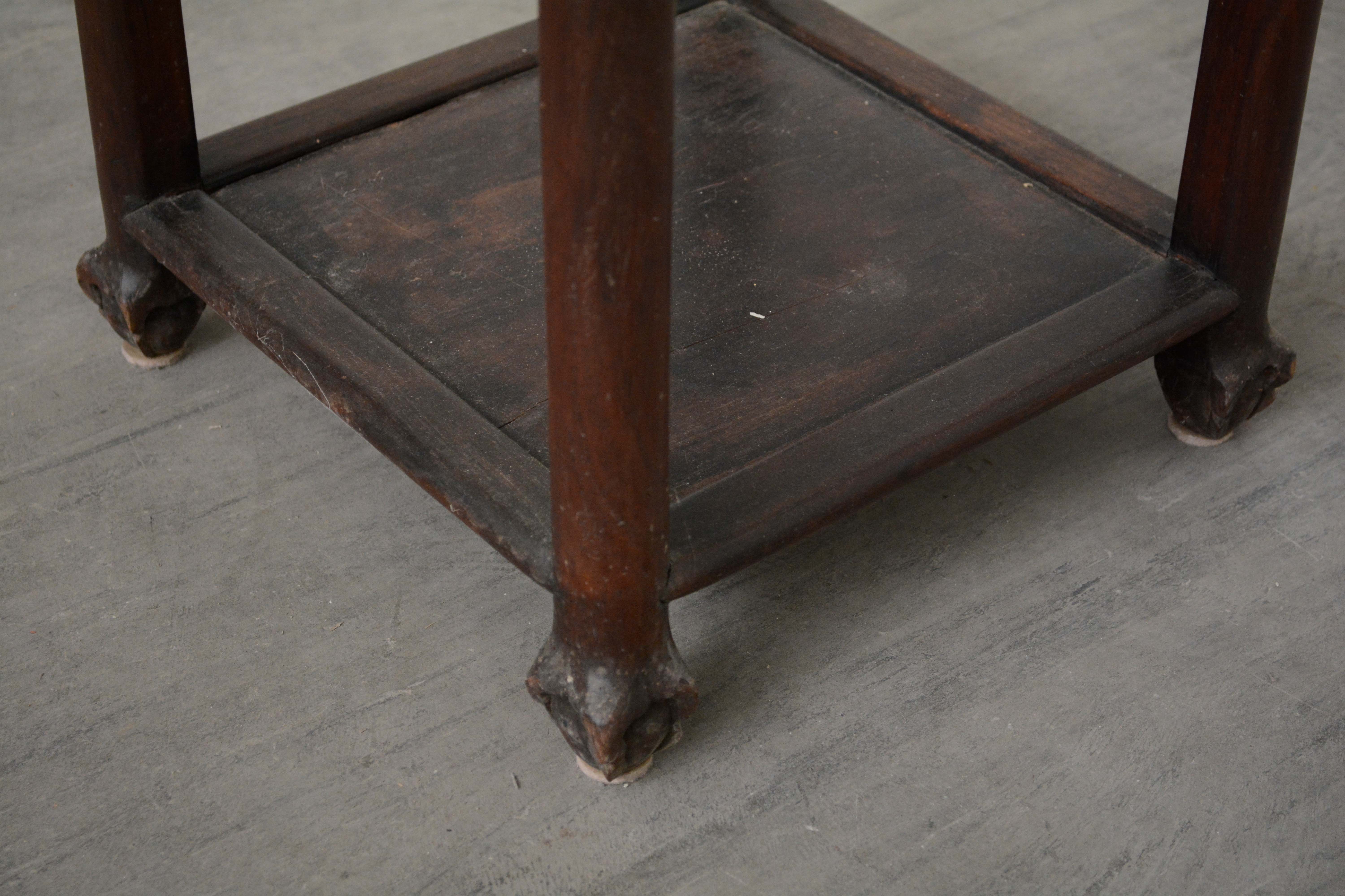 Chinese Mahogany Plant Stand, 20th Century