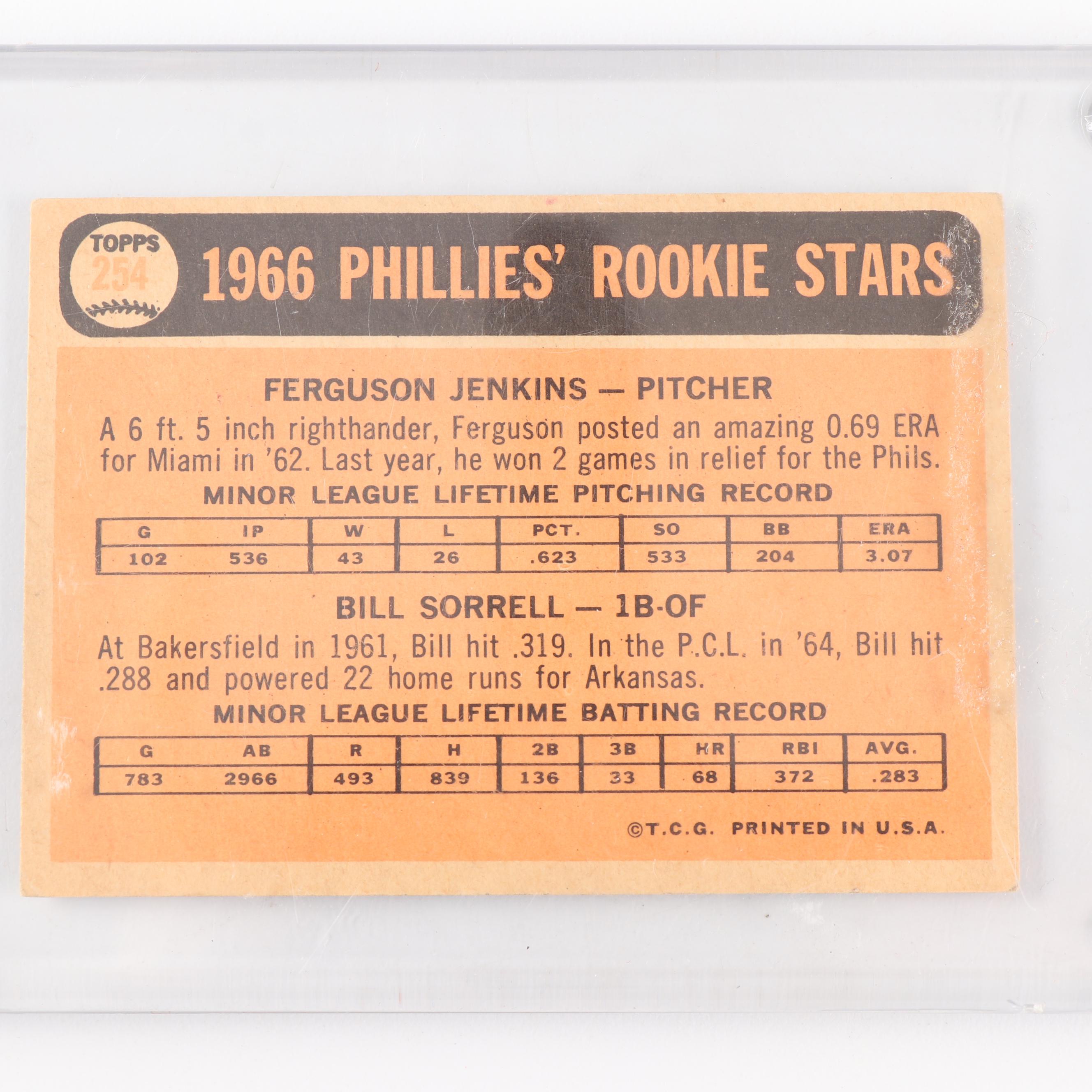 Vintage Topps Rookie Baseball Cards including PSA Graded Mark McGwire