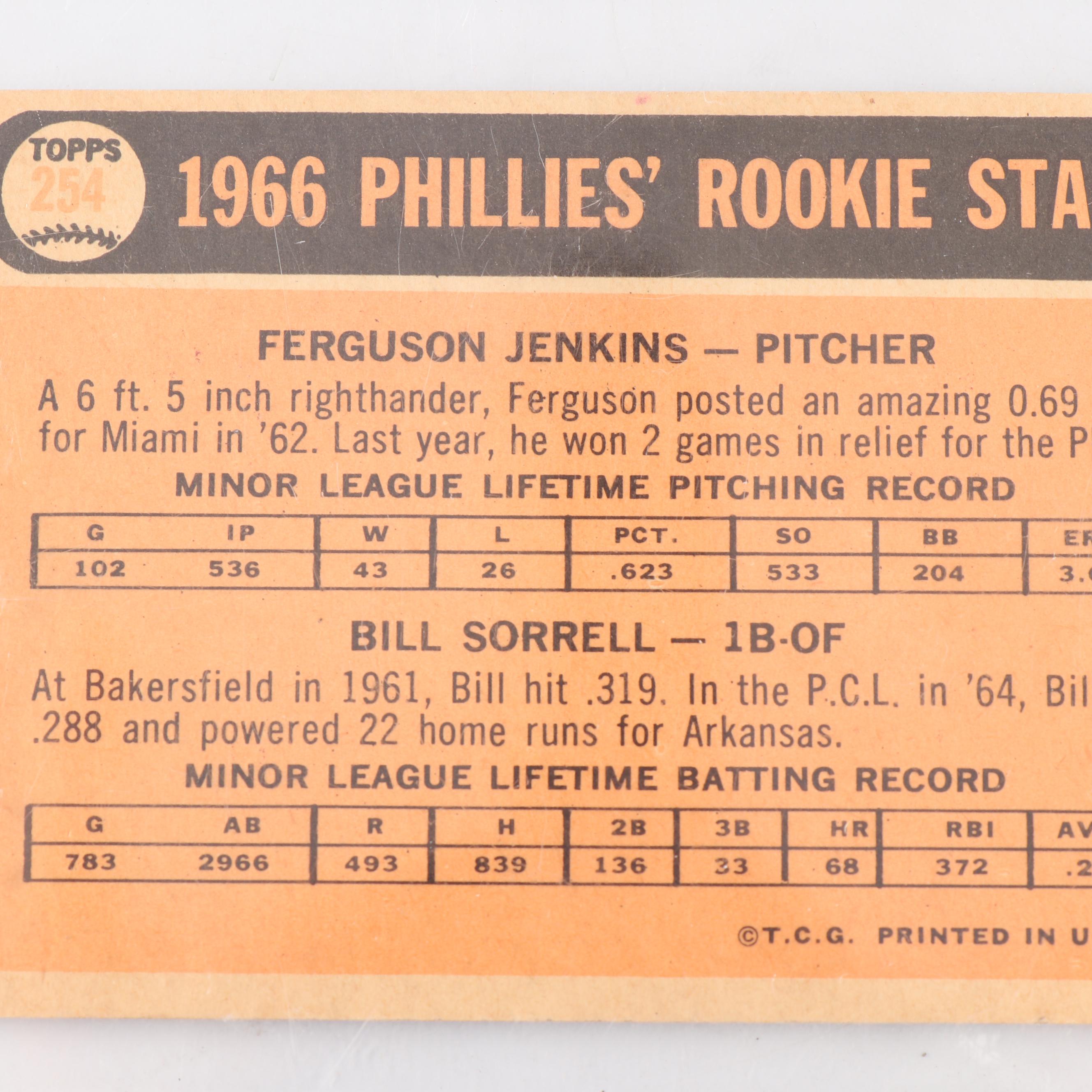 Vintage Topps Rookie Baseball Cards including PSA Graded Mark McGwire