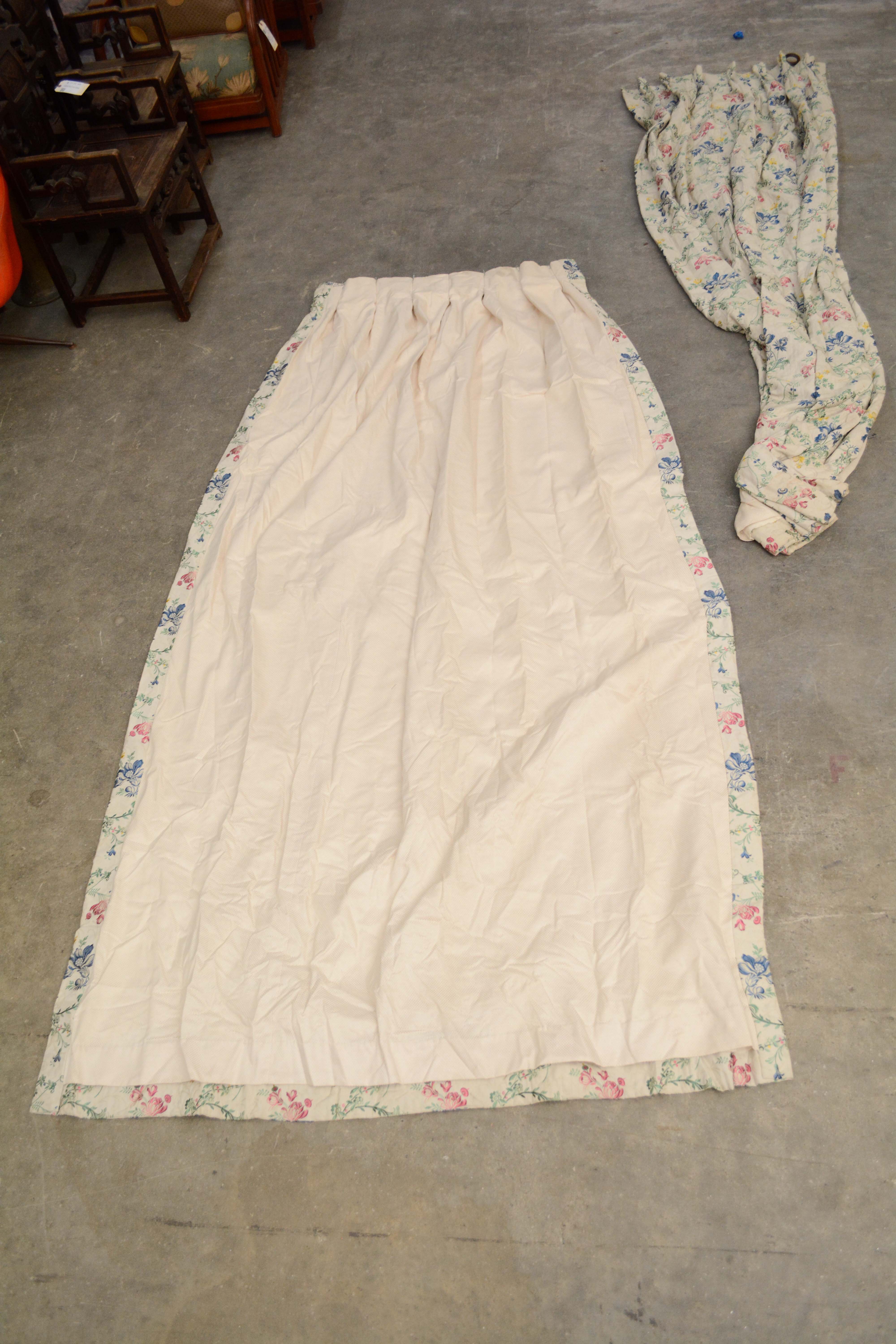 Floral Arabesque Jacquard Lined Drapery Panels