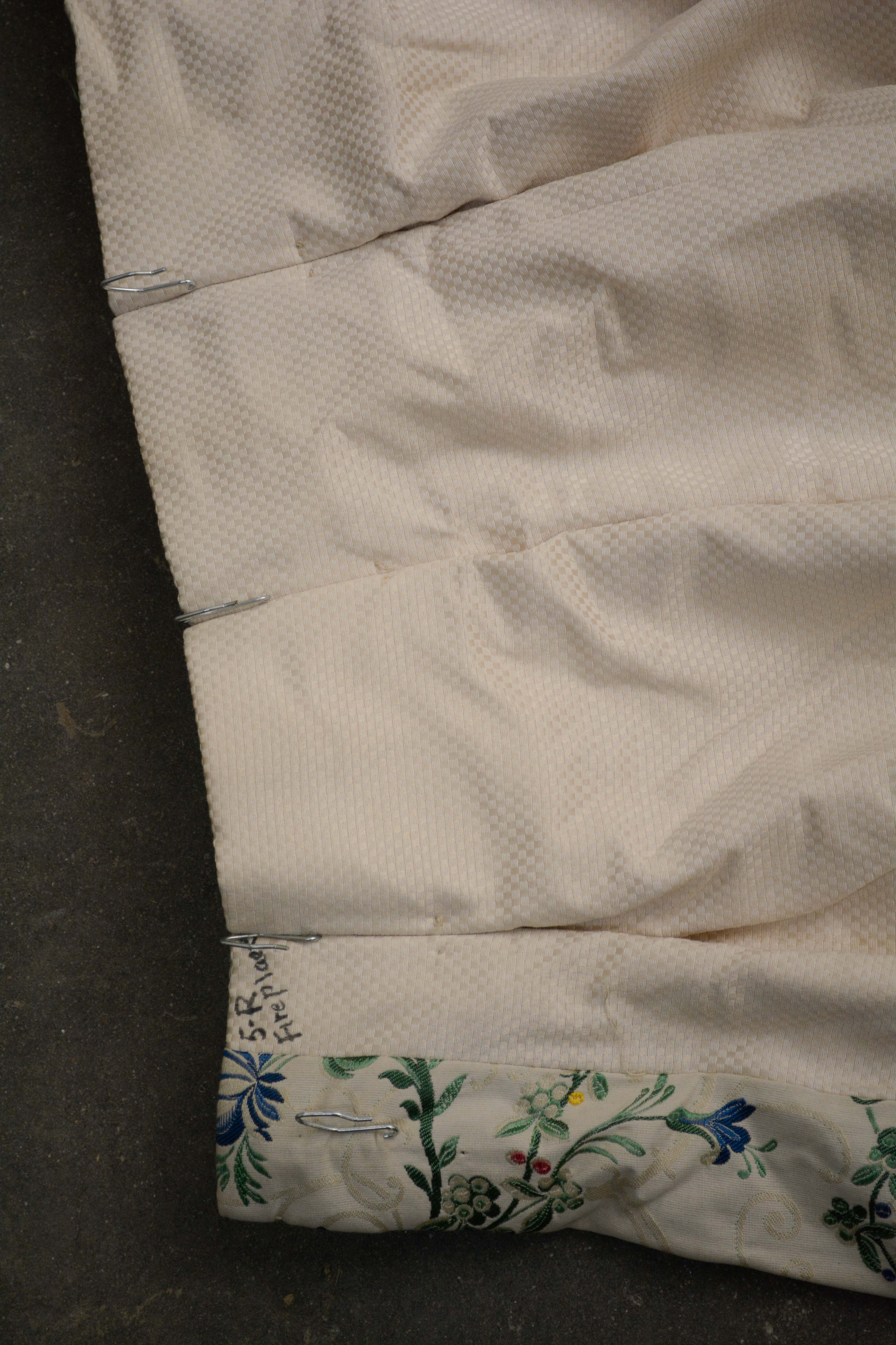 Floral Arabesque Jacquard Lined Drapery Panels