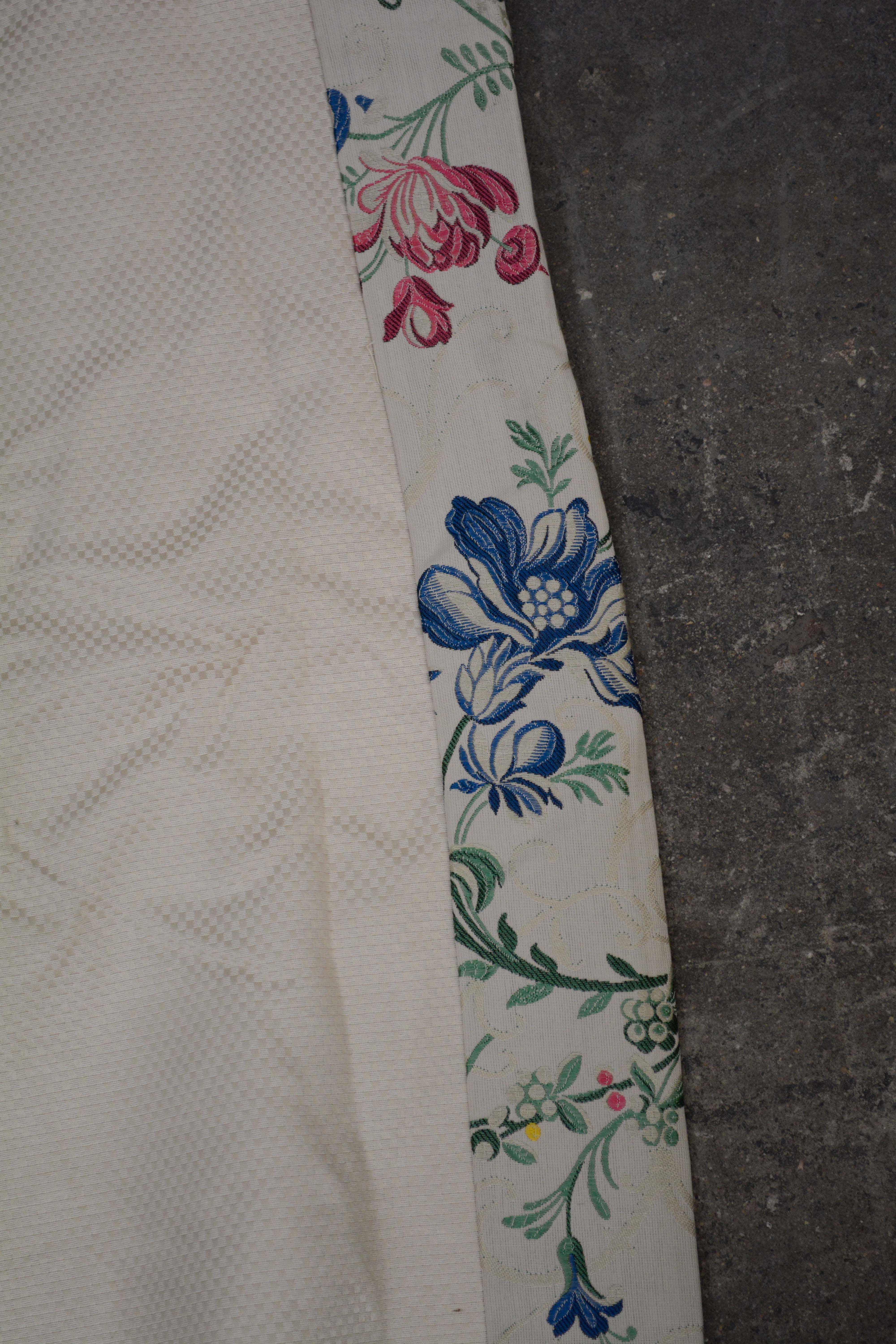 Floral Arabesque Jacquard Lined Drapery Panels