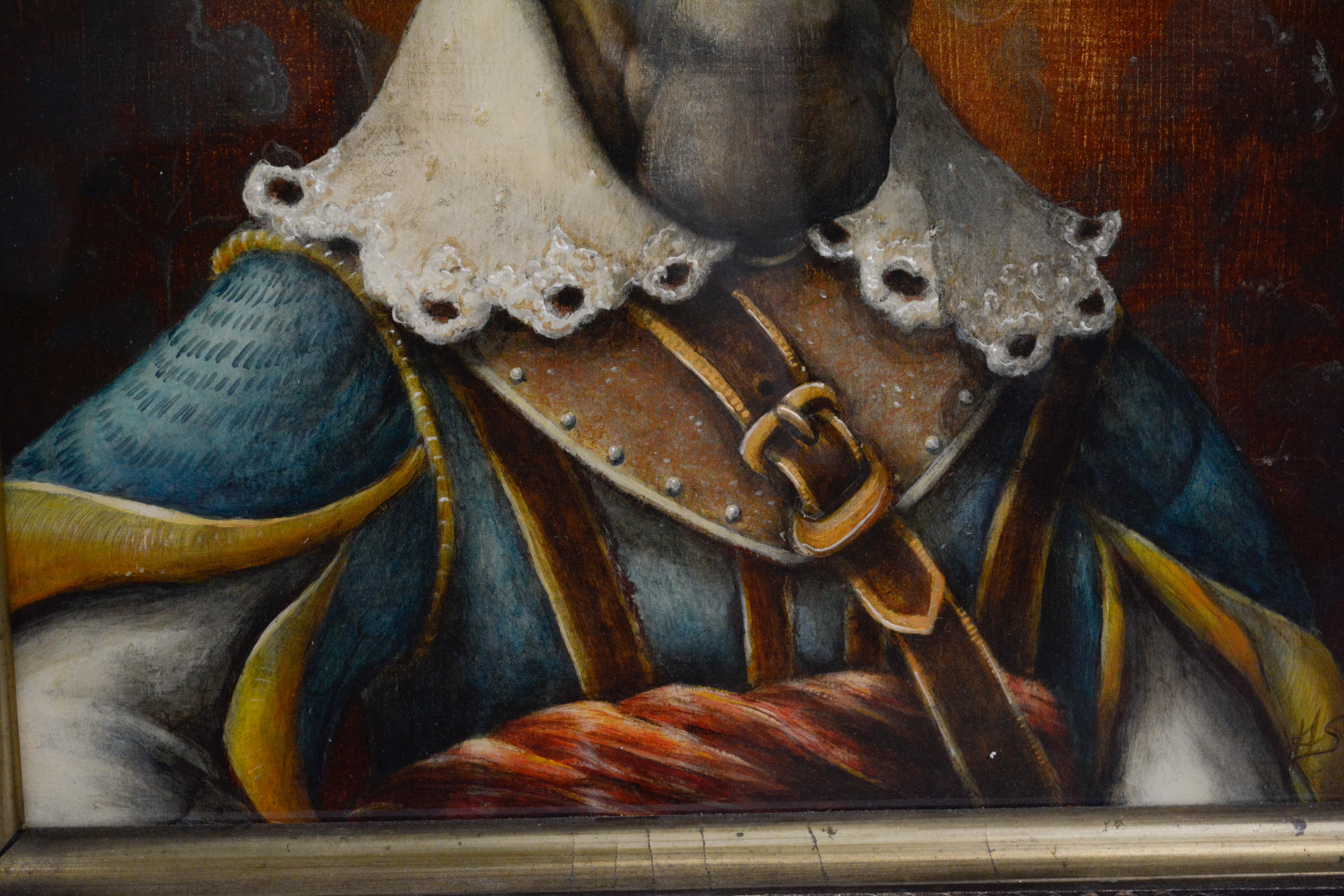 Anthropomorphic Moose Portrait Oil Painting