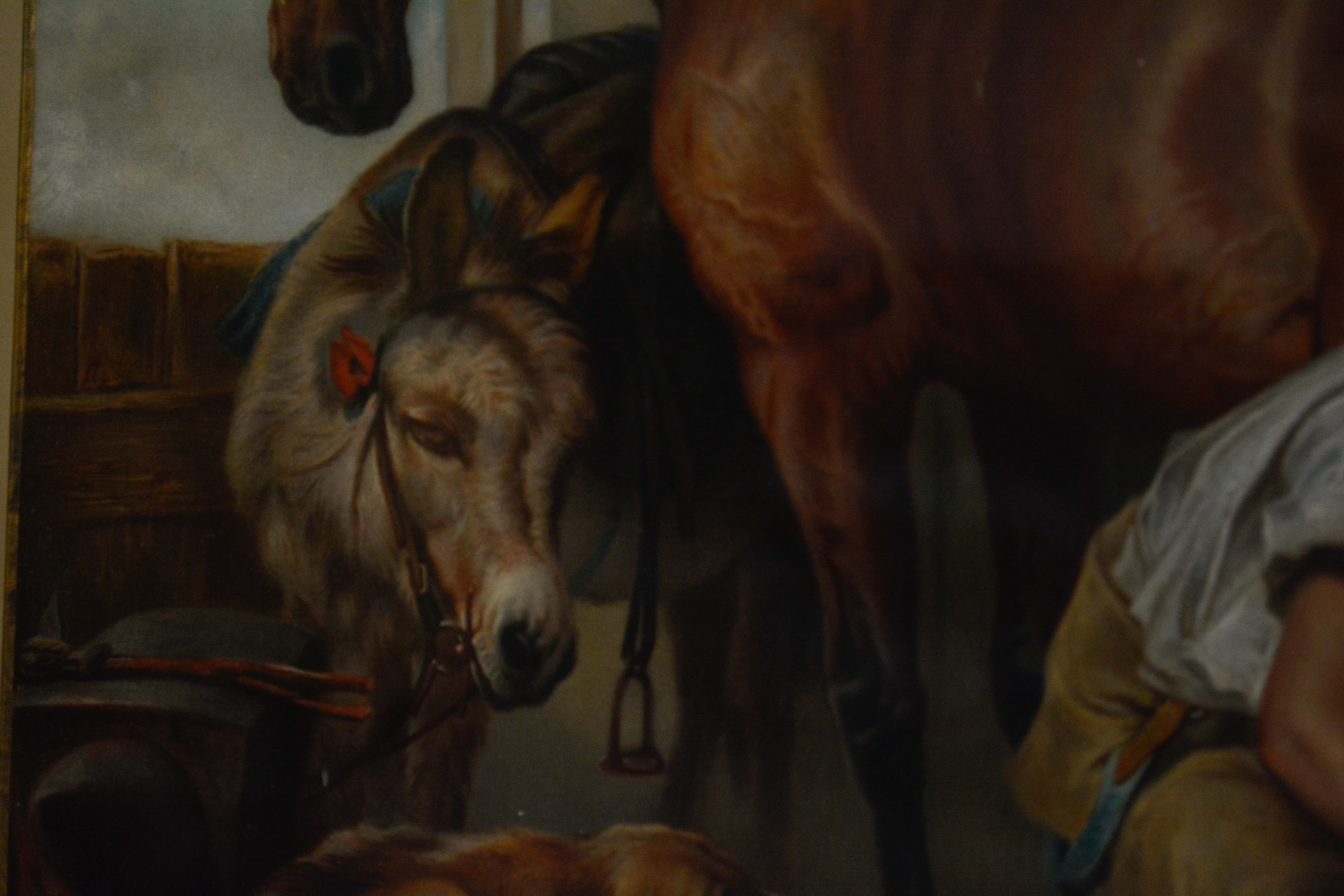 Offset Lithograph after Edwin Landseer "Shoeing"