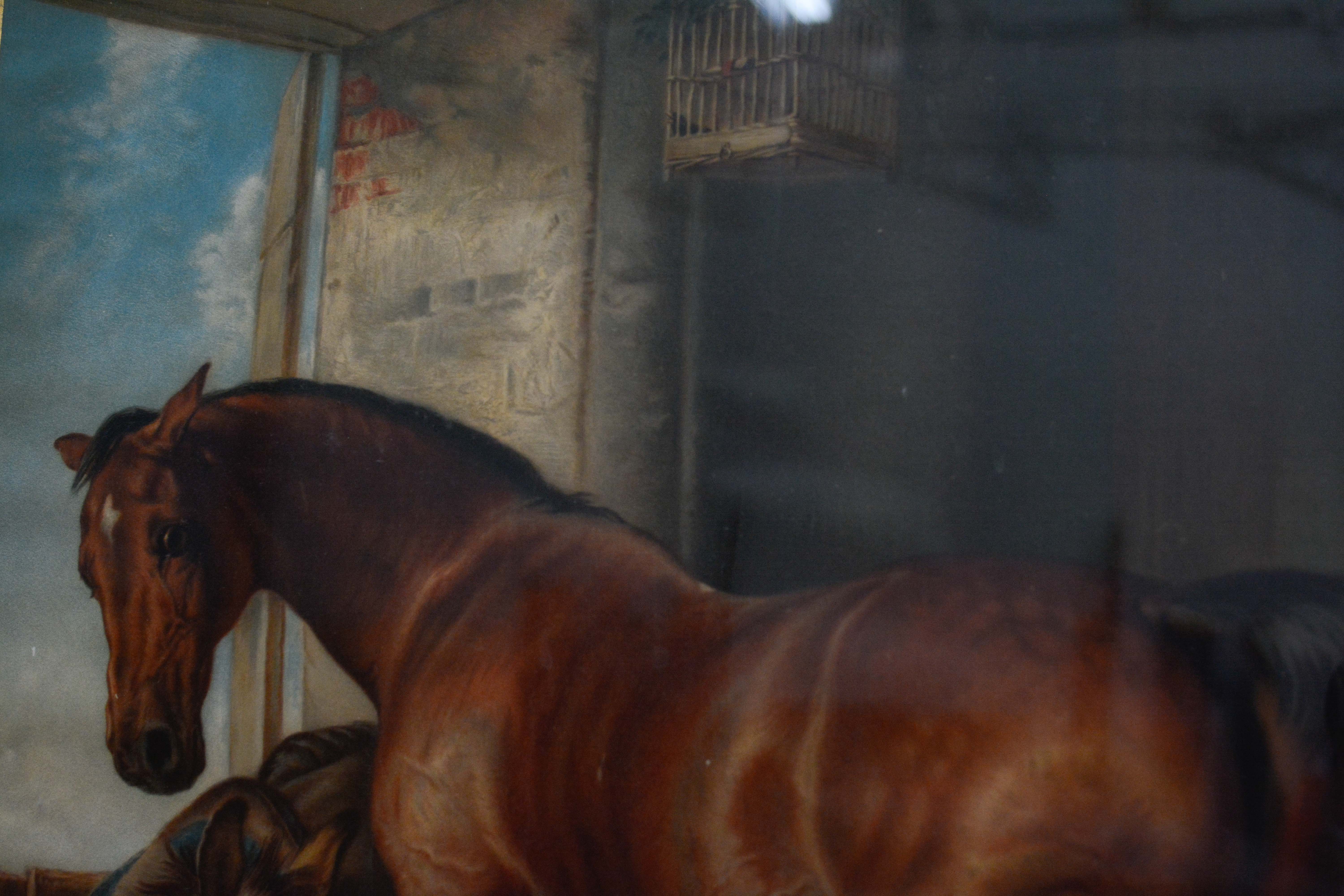 Offset Lithograph after Edwin Landseer "Shoeing"