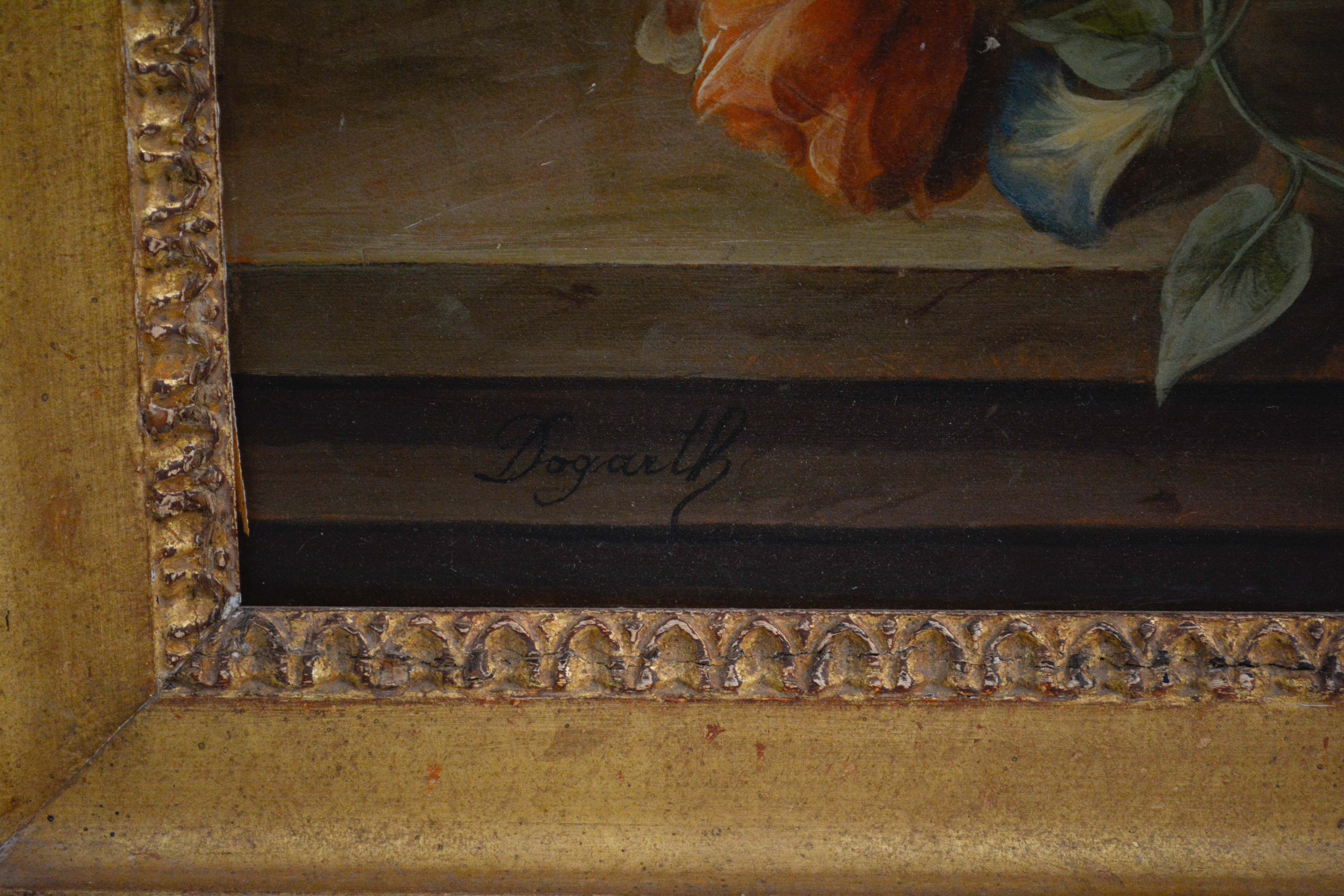 Oskar Robert Dogarth Floral Still Life Oil Painting