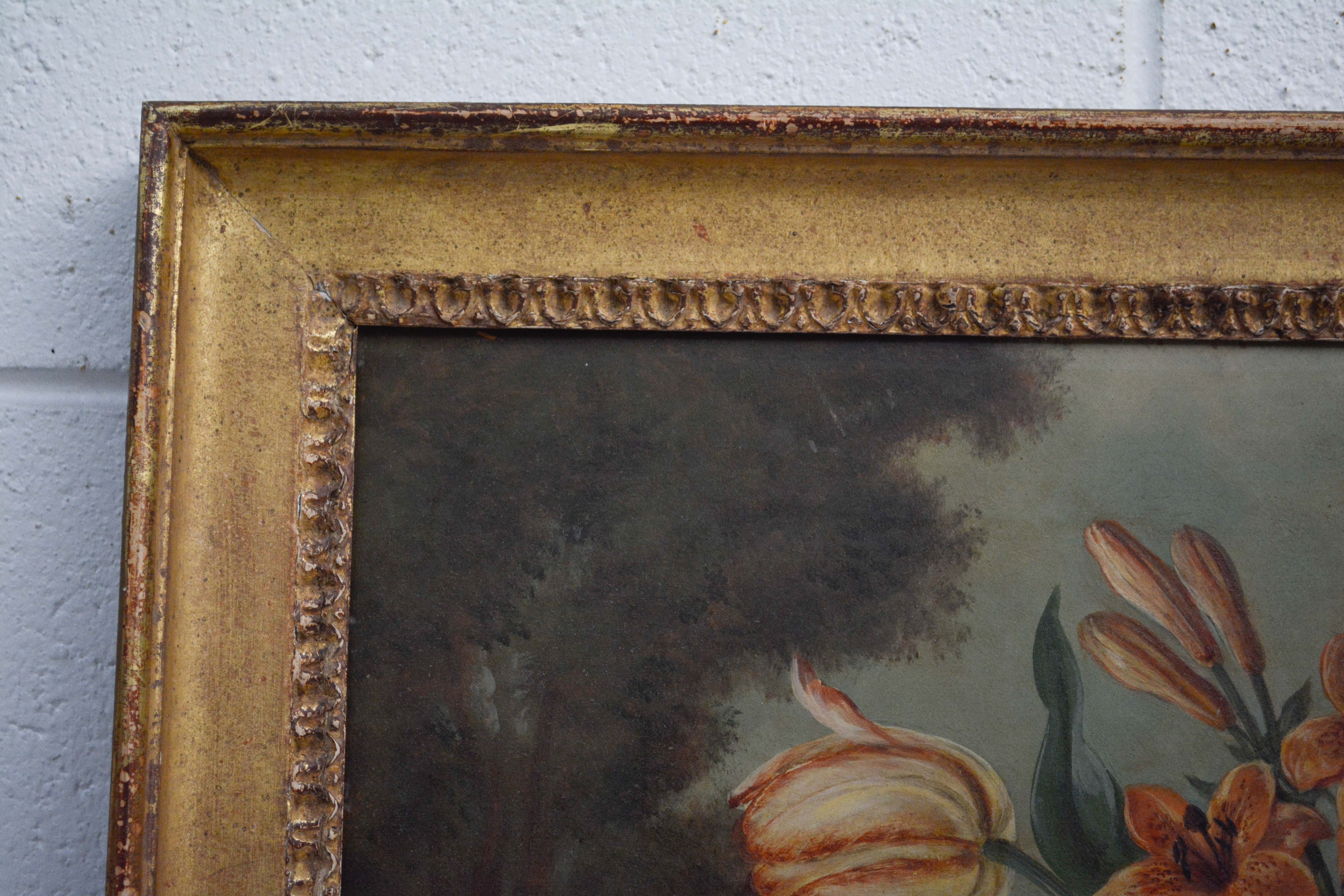 Oskar Robert Dogarth Floral Still Life Oil Painting