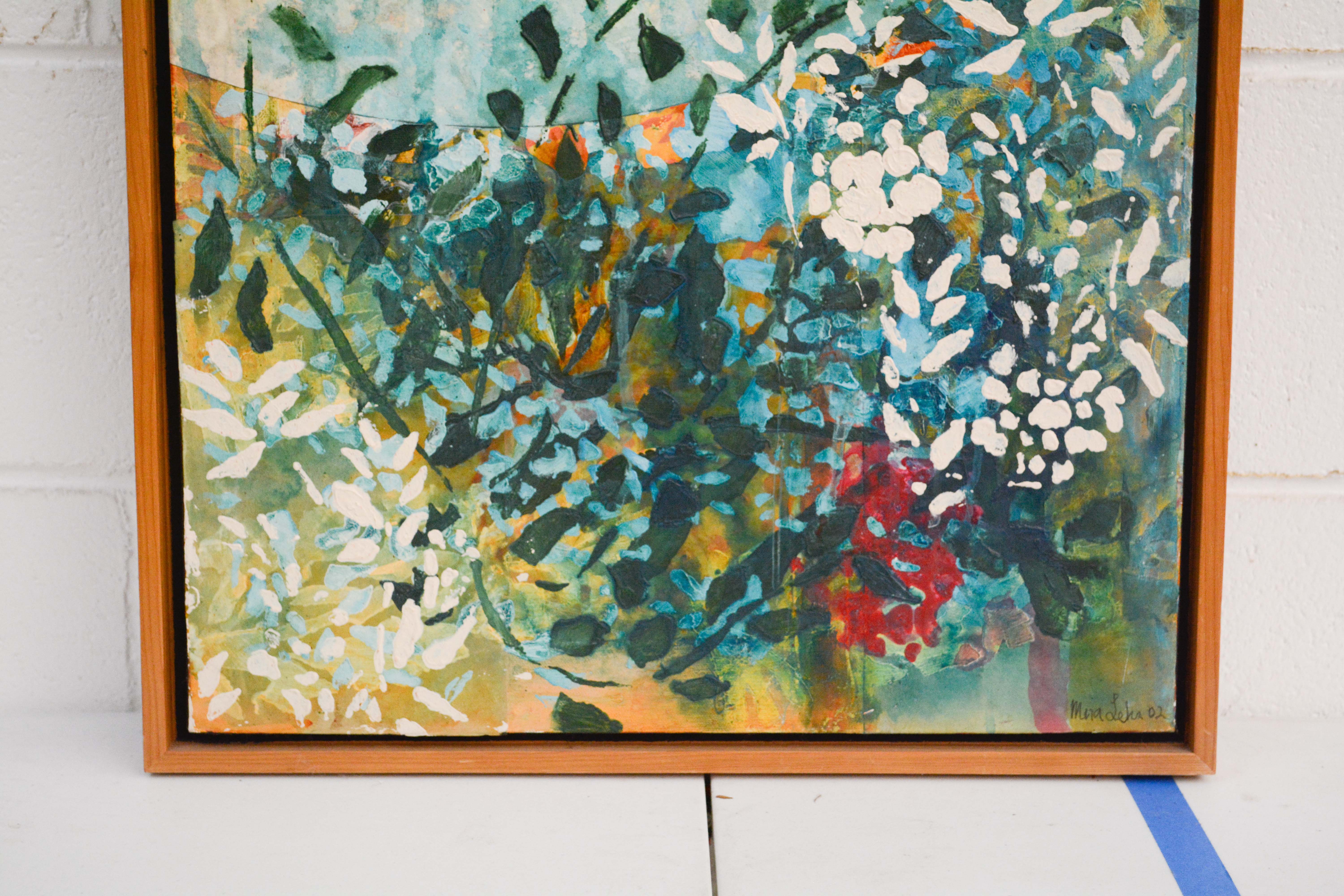 Mira Lehr Acrylic Painting "Blue Moon 3"