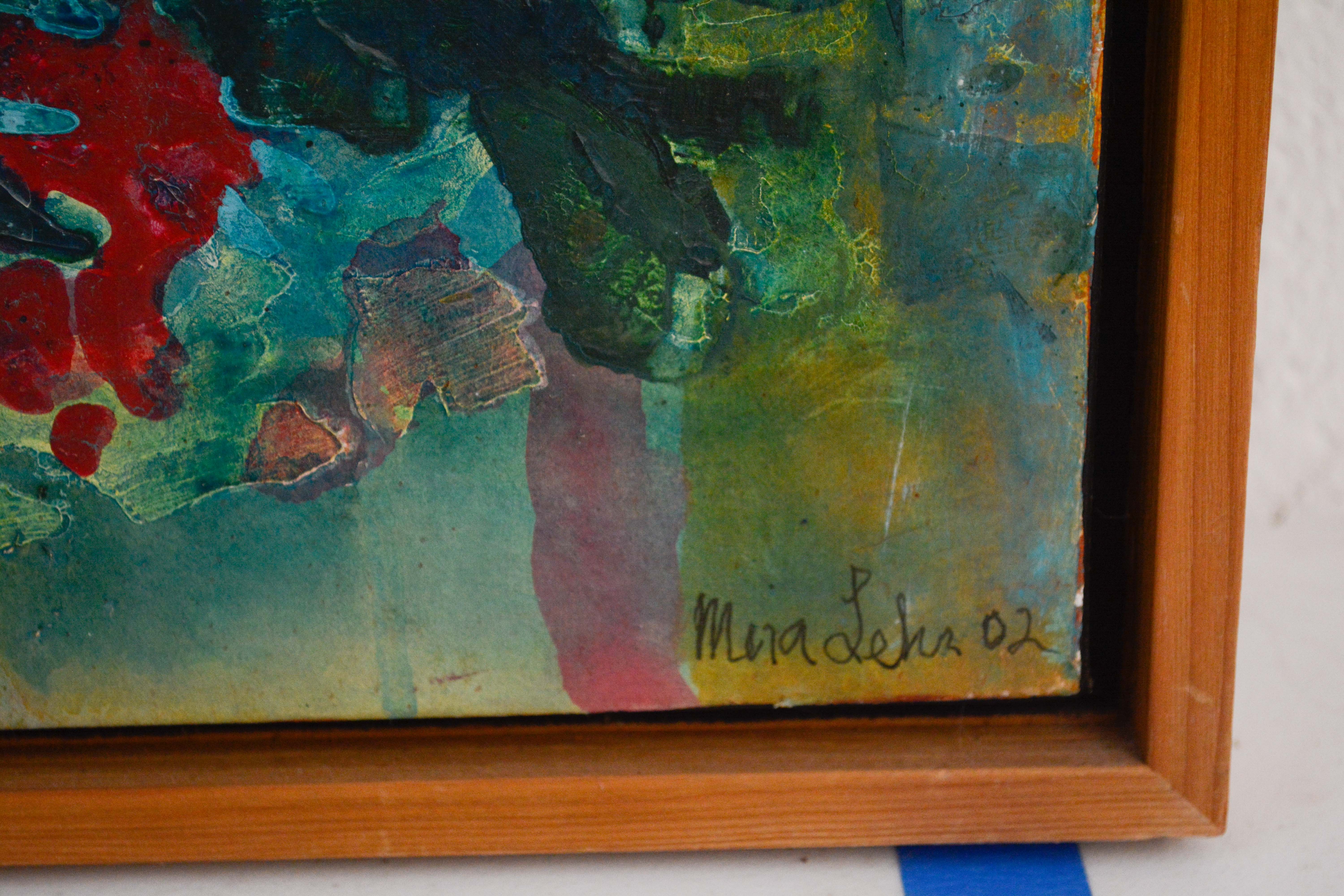 Mira Lehr Acrylic Painting "Blue Moon 3"