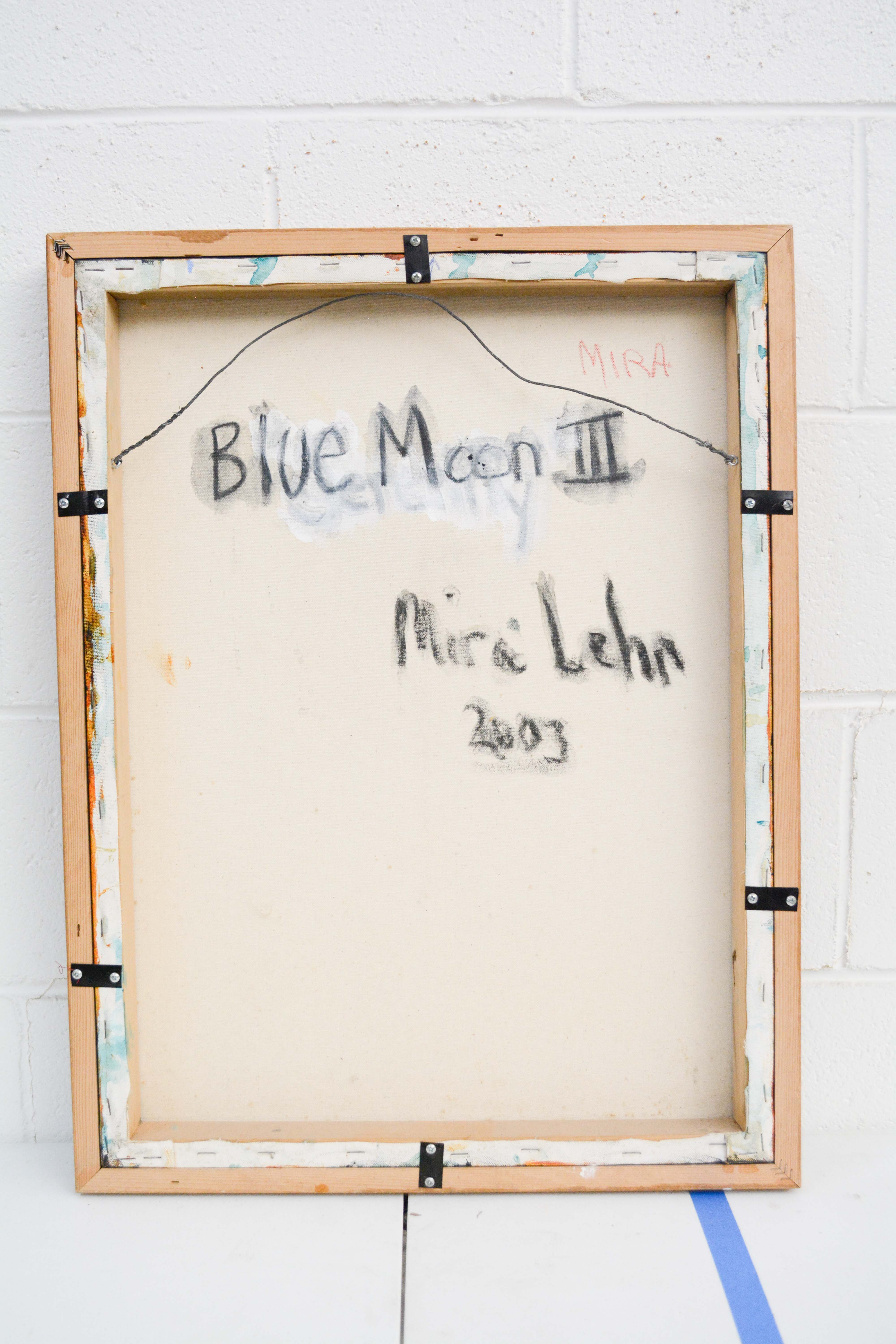 Mira Lehr Acrylic Painting "Blue Moon 3"