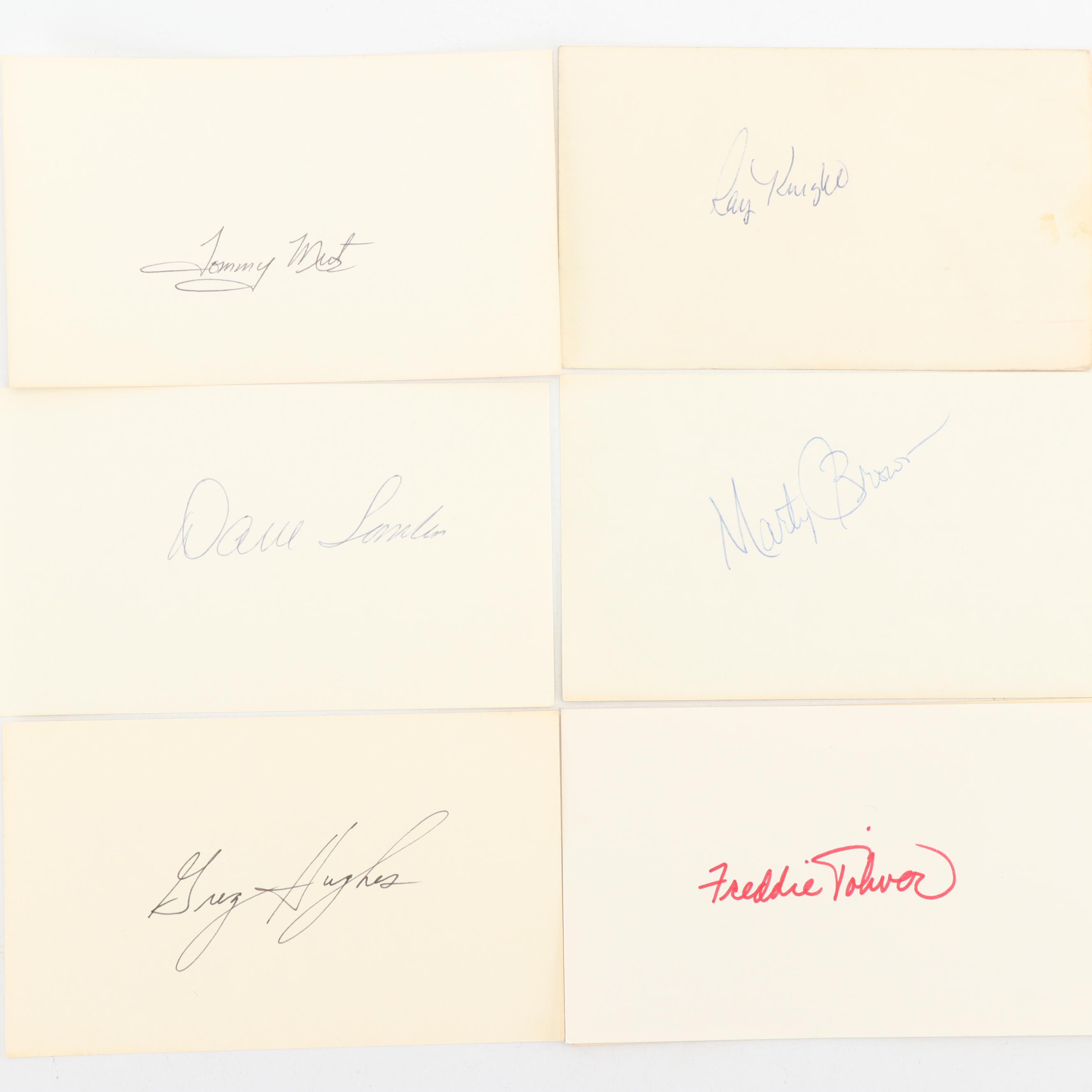 Vintage Cincinnati Reds Players Autographed Note Cards