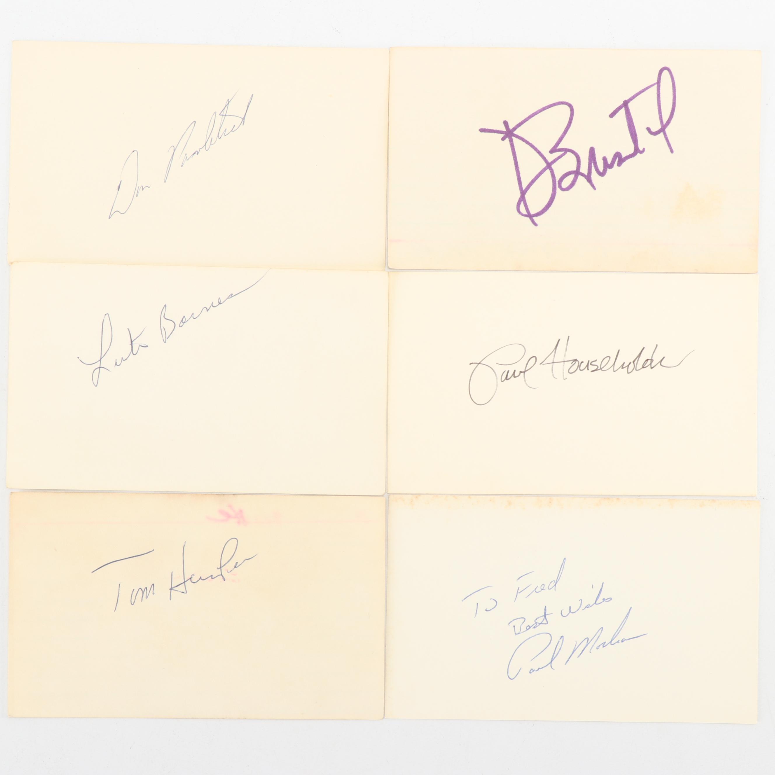 Vintage Cincinnati Reds Players Autographed Note Cards