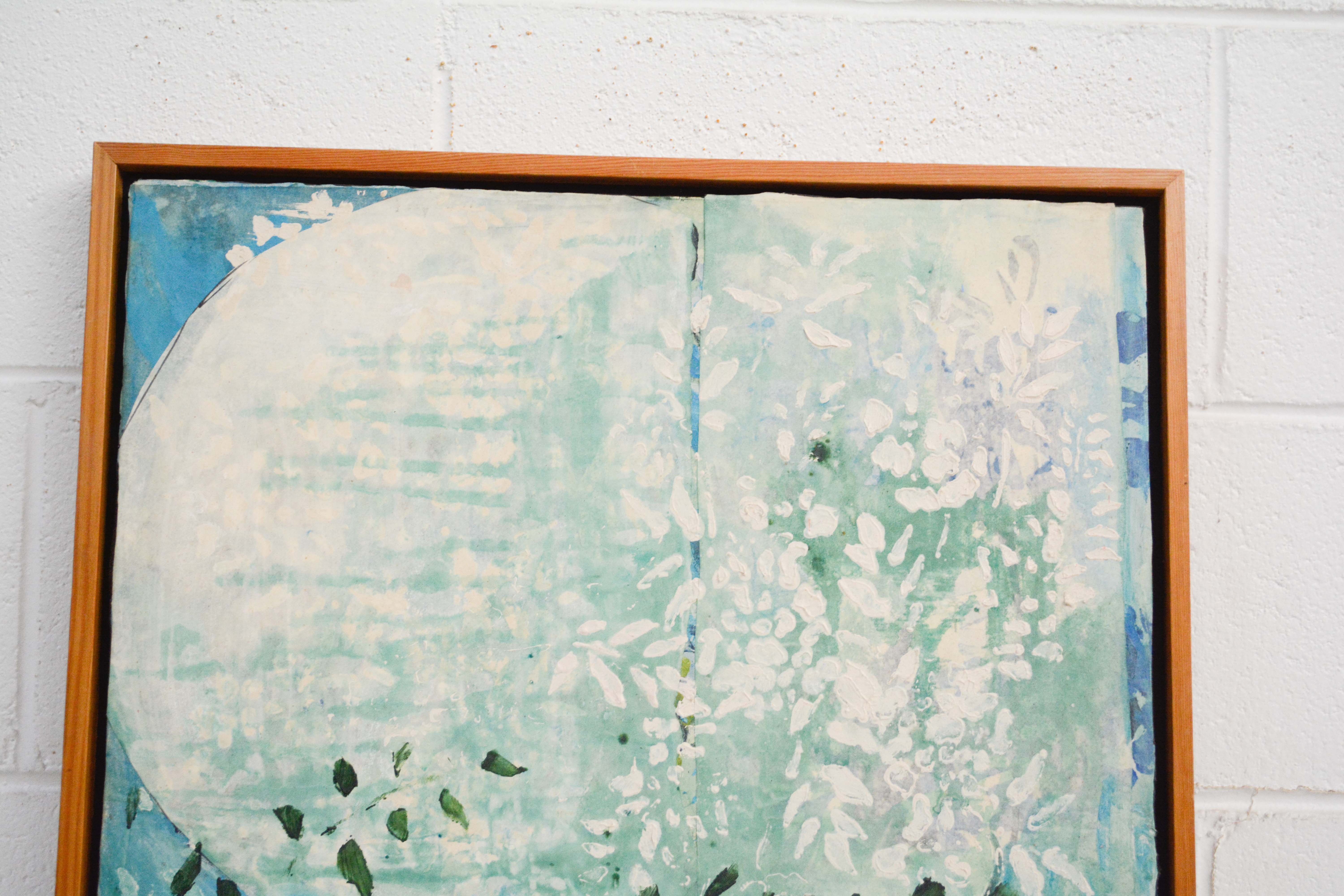 Mira Lehr Acrylic Painting "Blue Moon 1"