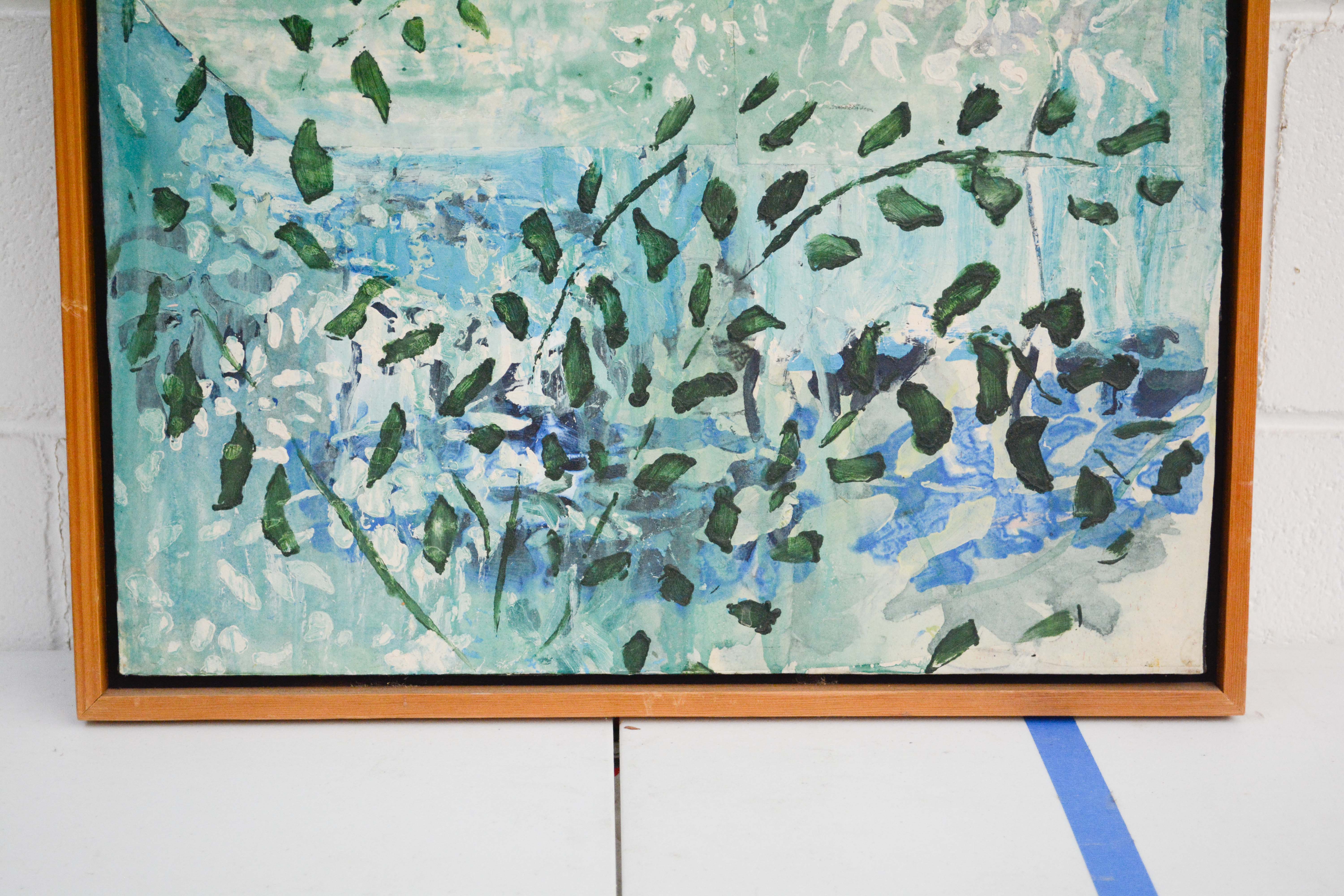 Mira Lehr Acrylic Painting "Blue Moon 1"