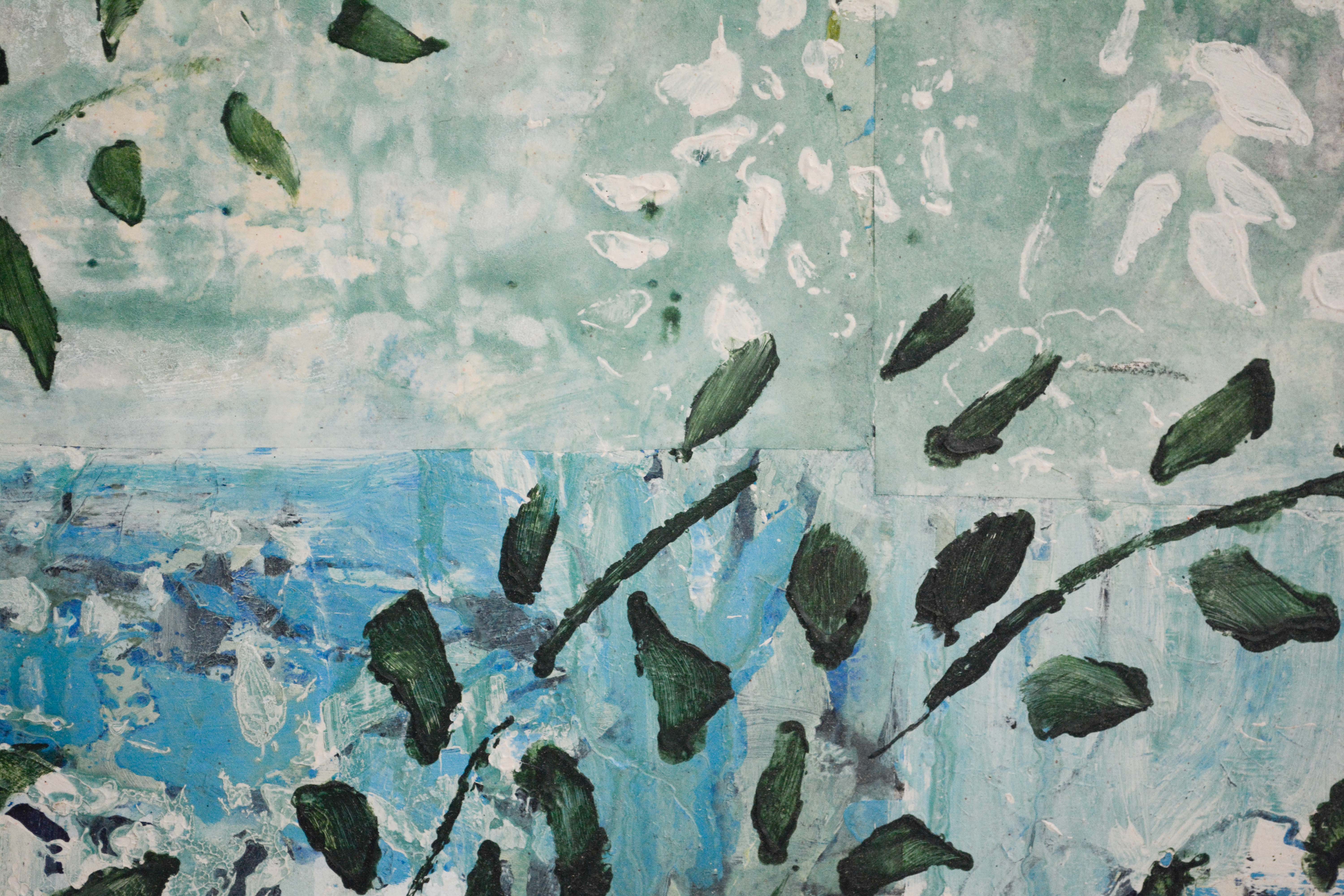 Mira Lehr Acrylic Painting "Blue Moon 1"