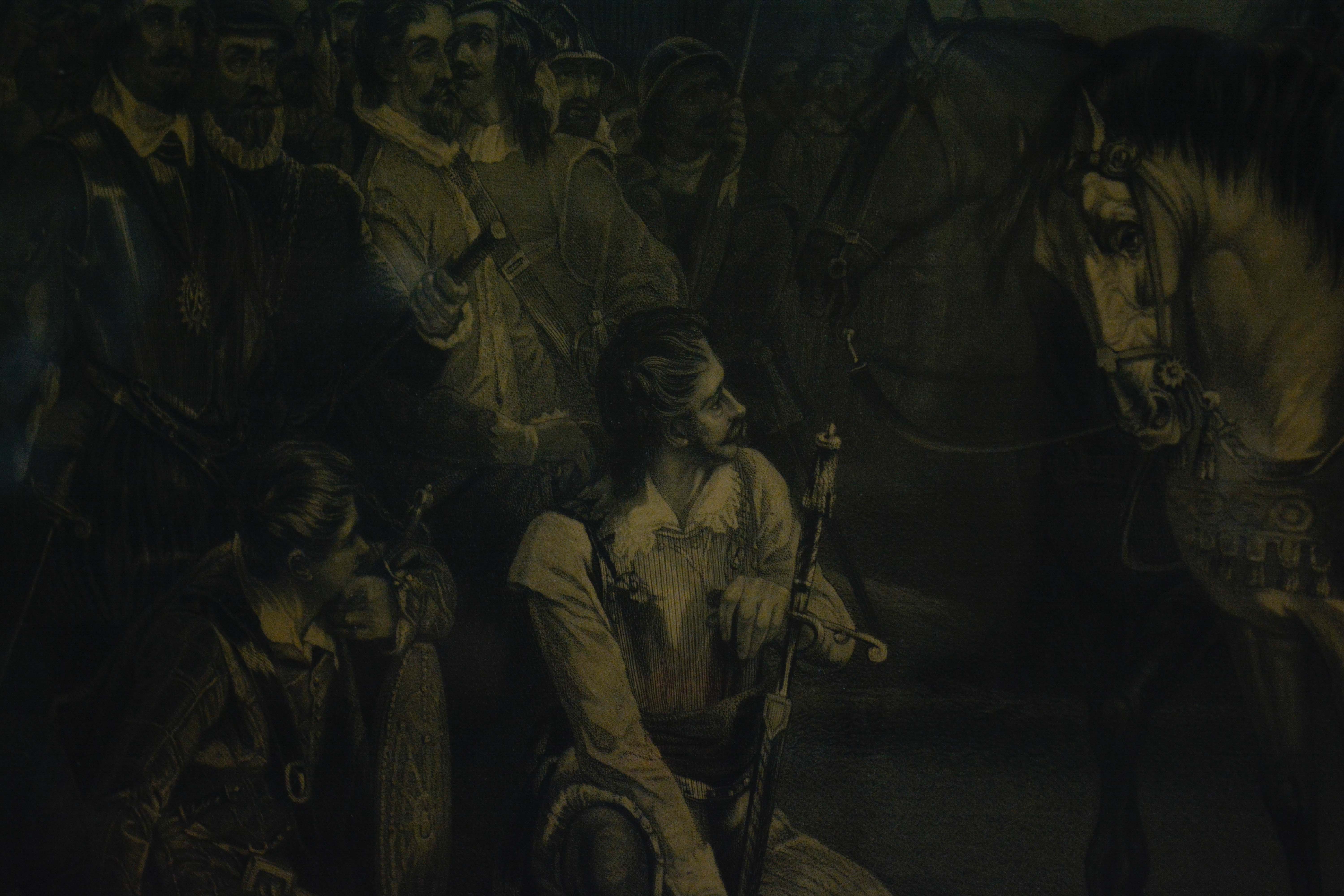 J.G. Murray Engraving "Surrender of Mary Queen of Scots"