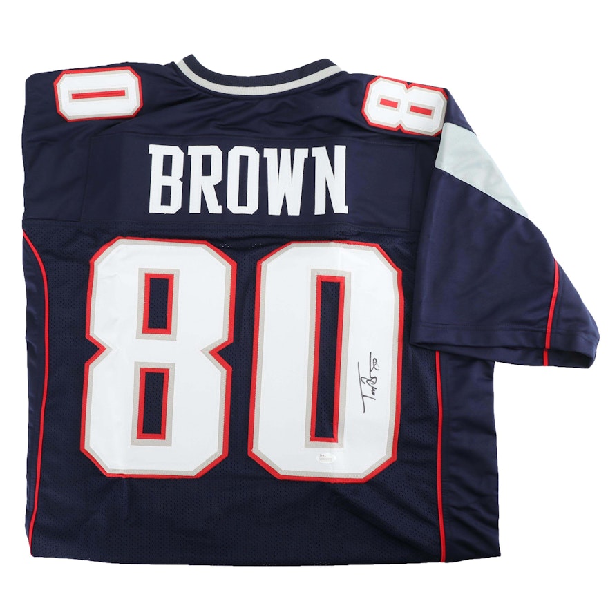 Troy Brown Autographed New England Patriots Replica Jersey - JSA COA