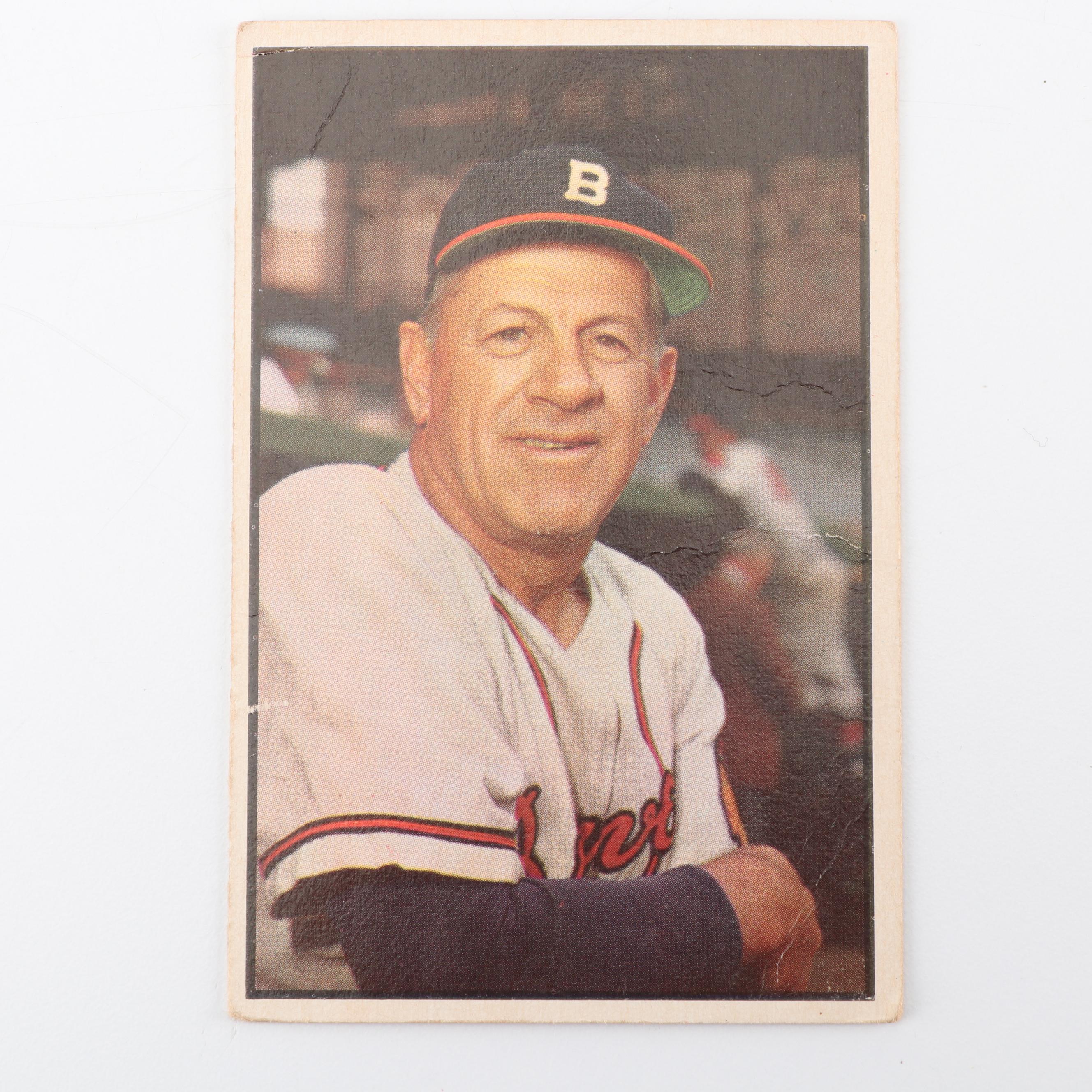 1953 Bowman Color Baseball Cards including Bob Cain