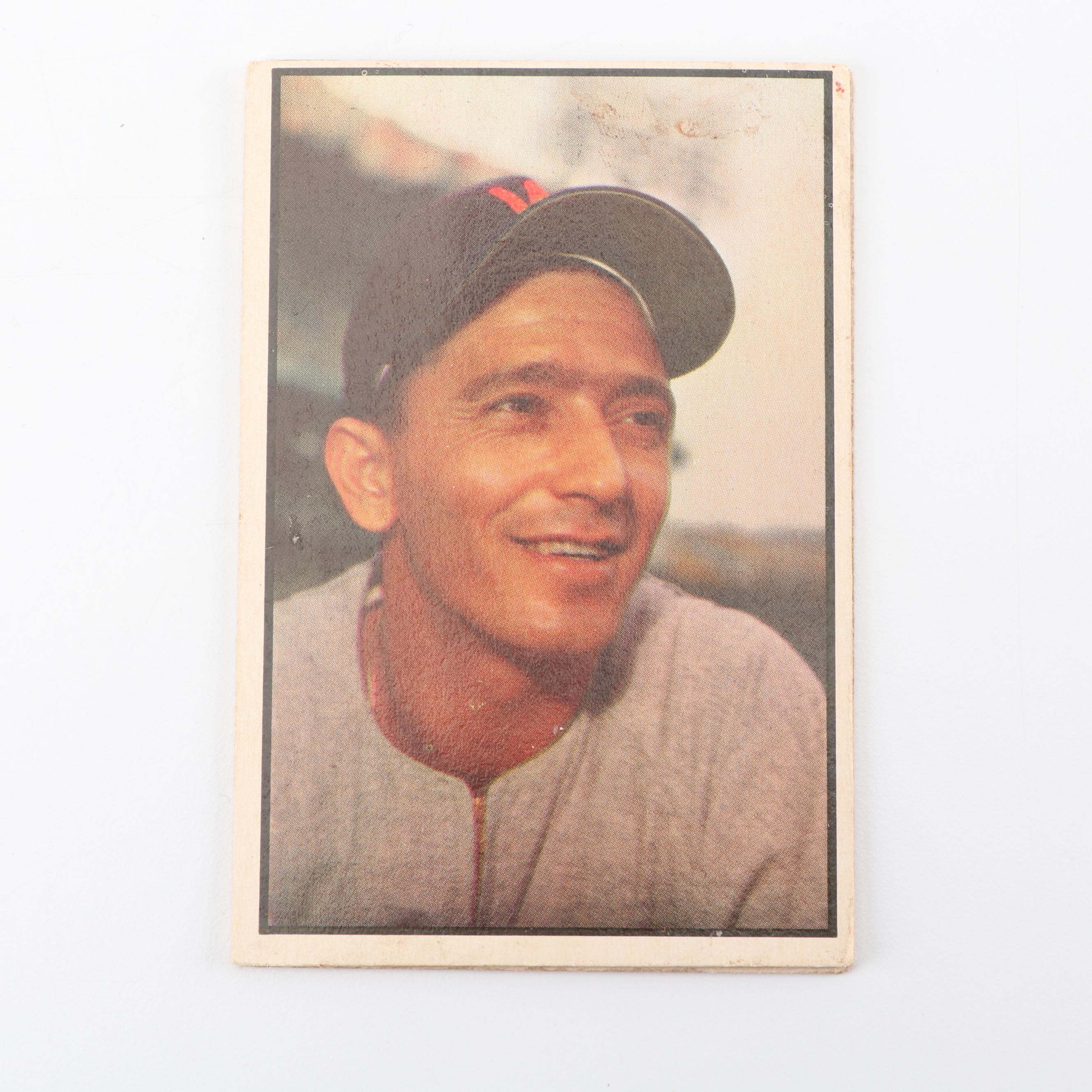 1953 Bowman Color Baseball Cards including Bob Cain