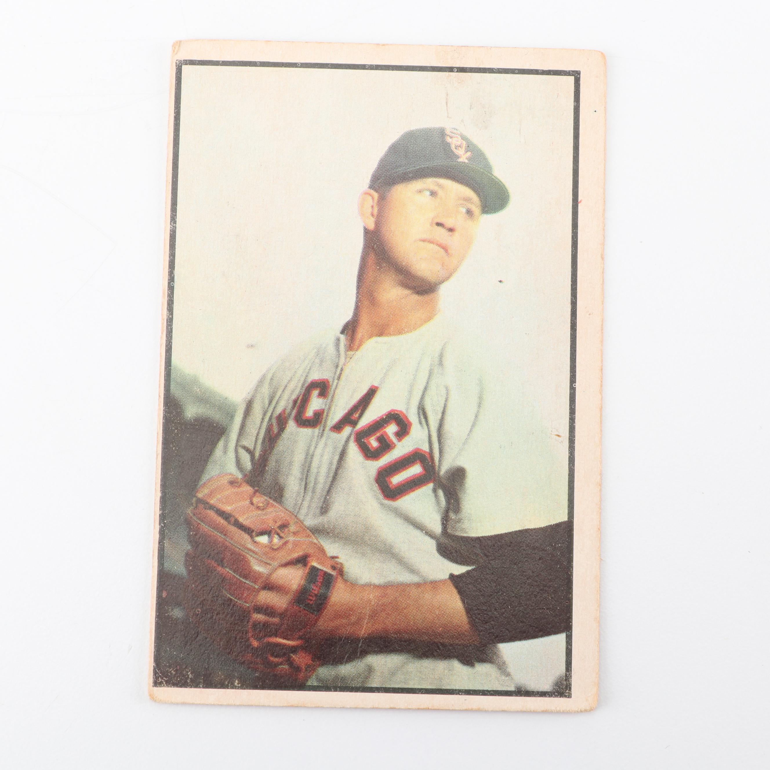1953 Bowman Color Baseball Cards including Bob Cain
