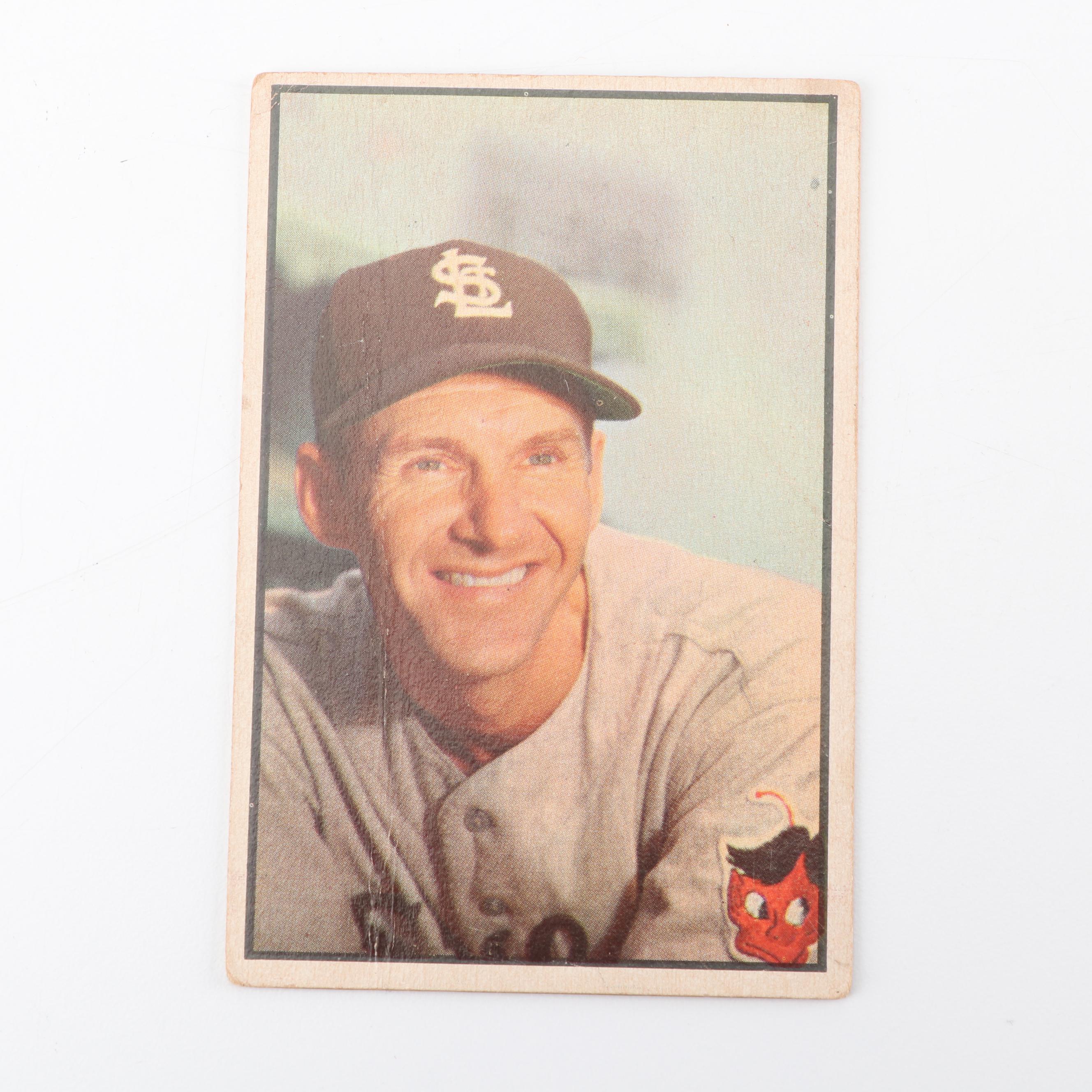 1953 Bowman Color Baseball Cards including Bob Cain
