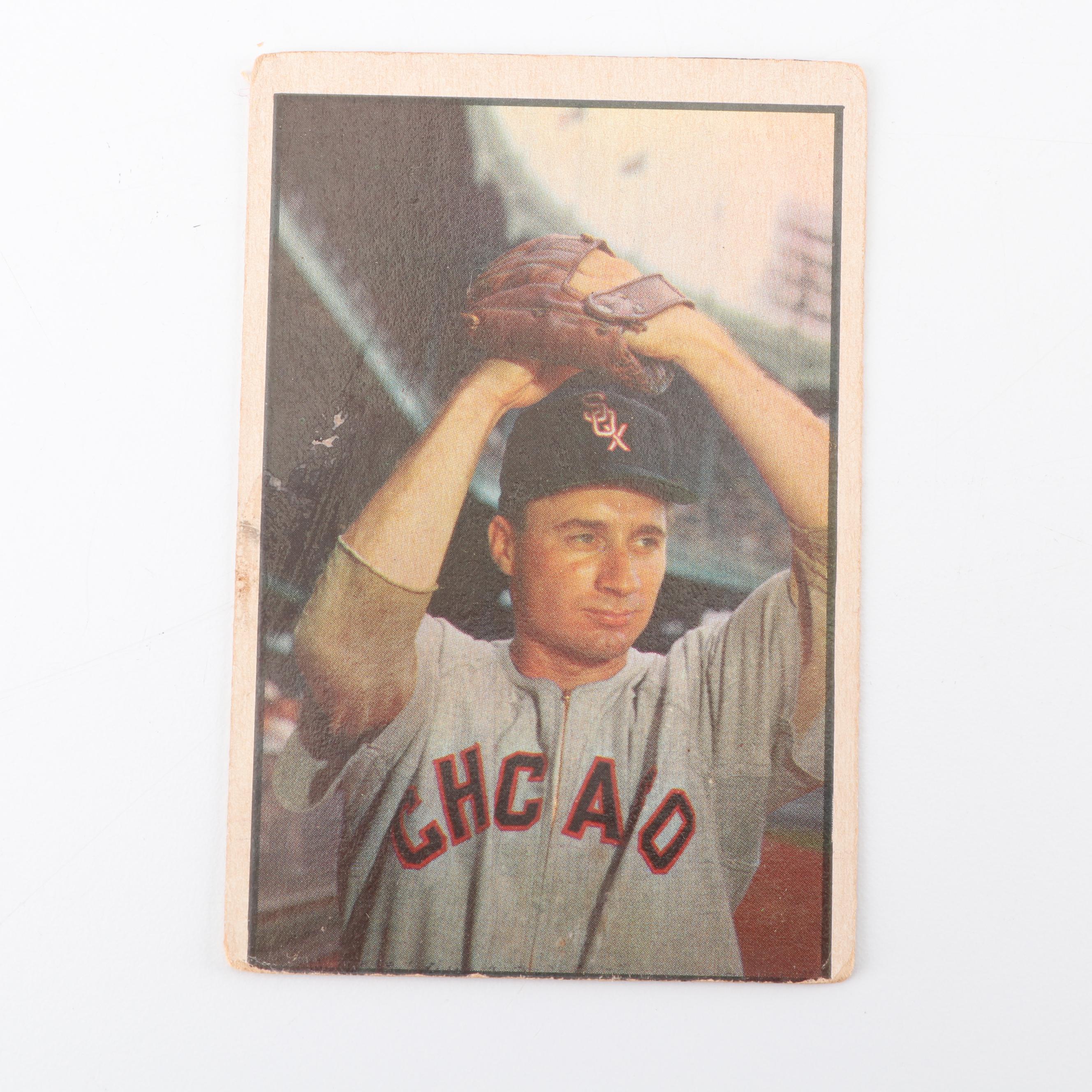 1953 Bowman Color Baseball Cards including Bob Cain