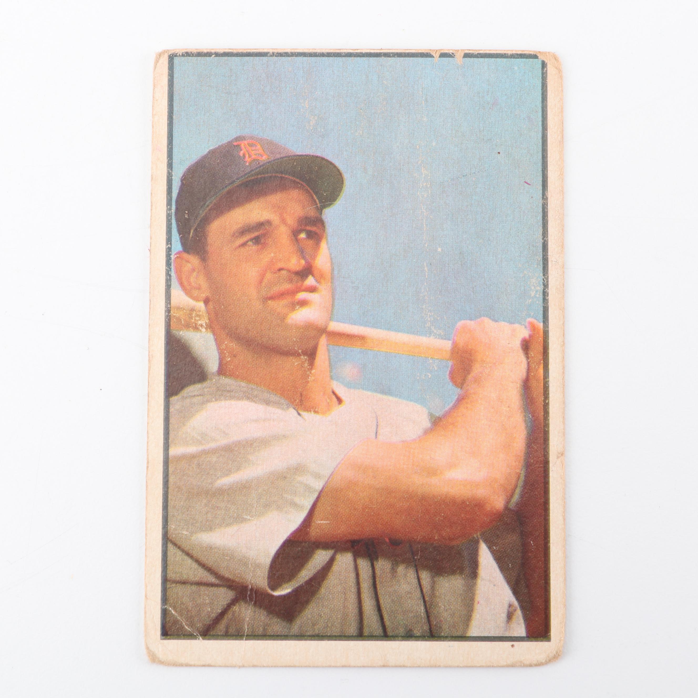 1953 Bowman Color Baseball Cards including Bob Cain