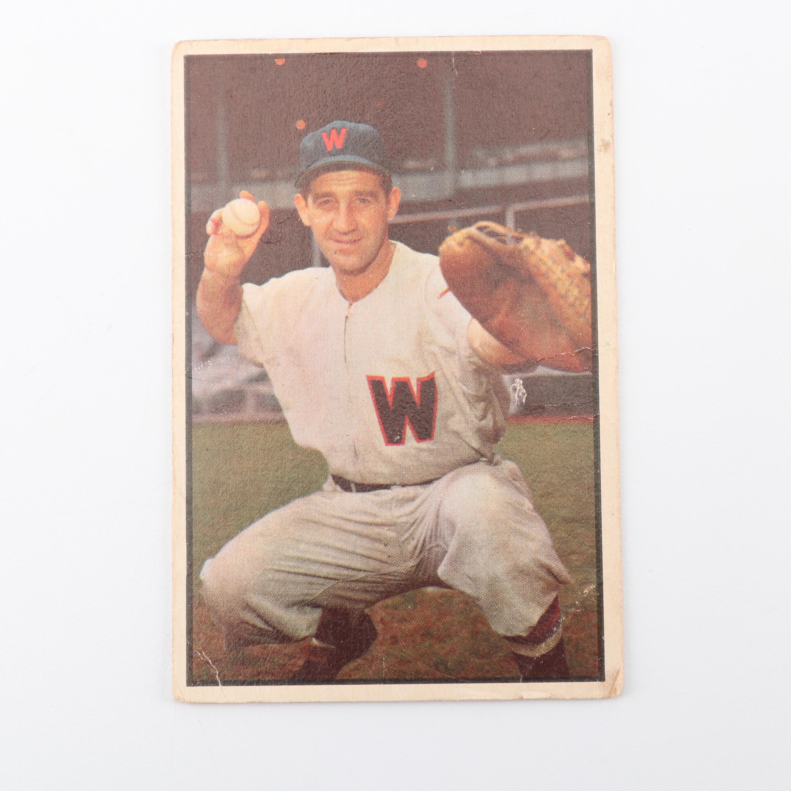 1953 Bowman Color Baseball Cards including Bob Cain