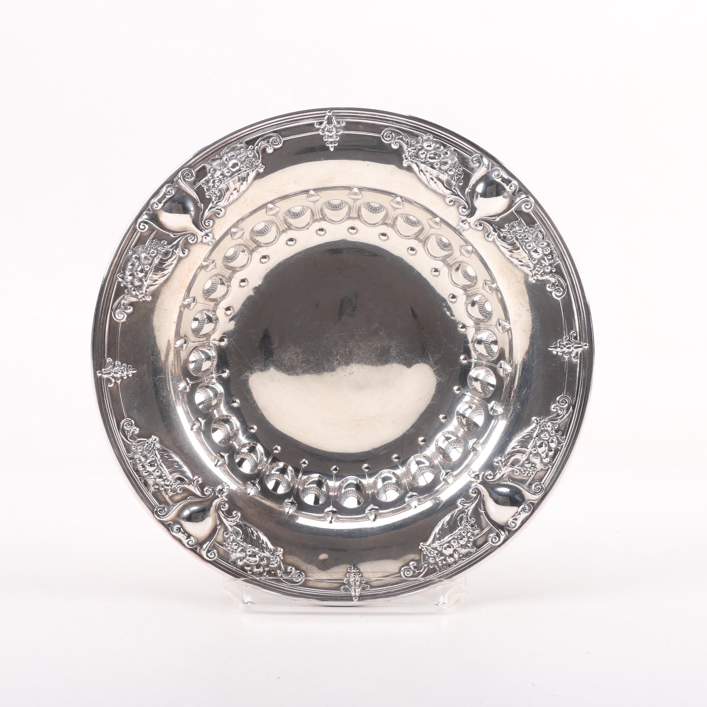 Whiting Mfg. Co. Sterling Repoussé Vegetable Bowl, Early 20th Century