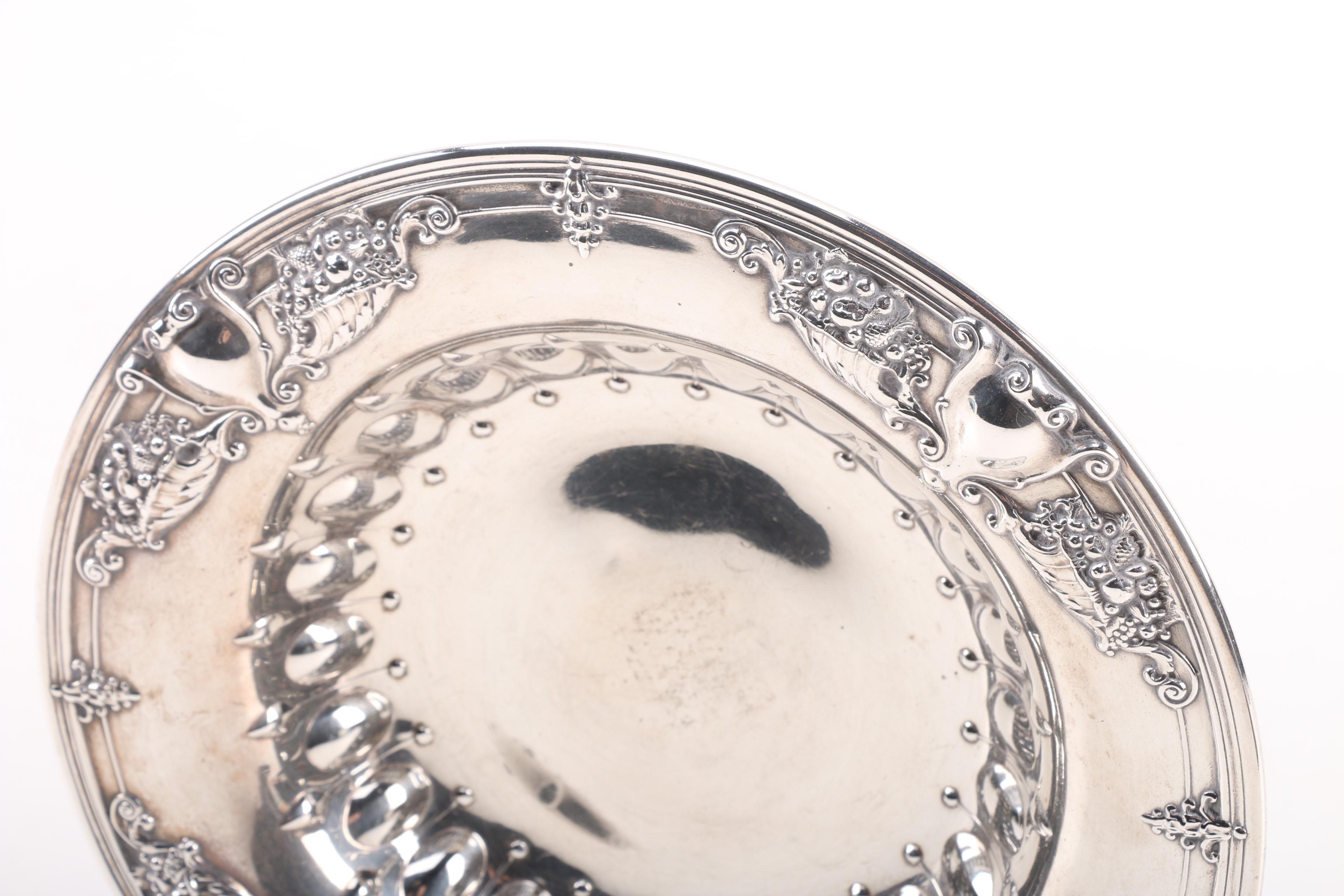 Whiting Mfg. Co. Sterling Repoussé Vegetable Bowl, Early 20th Century