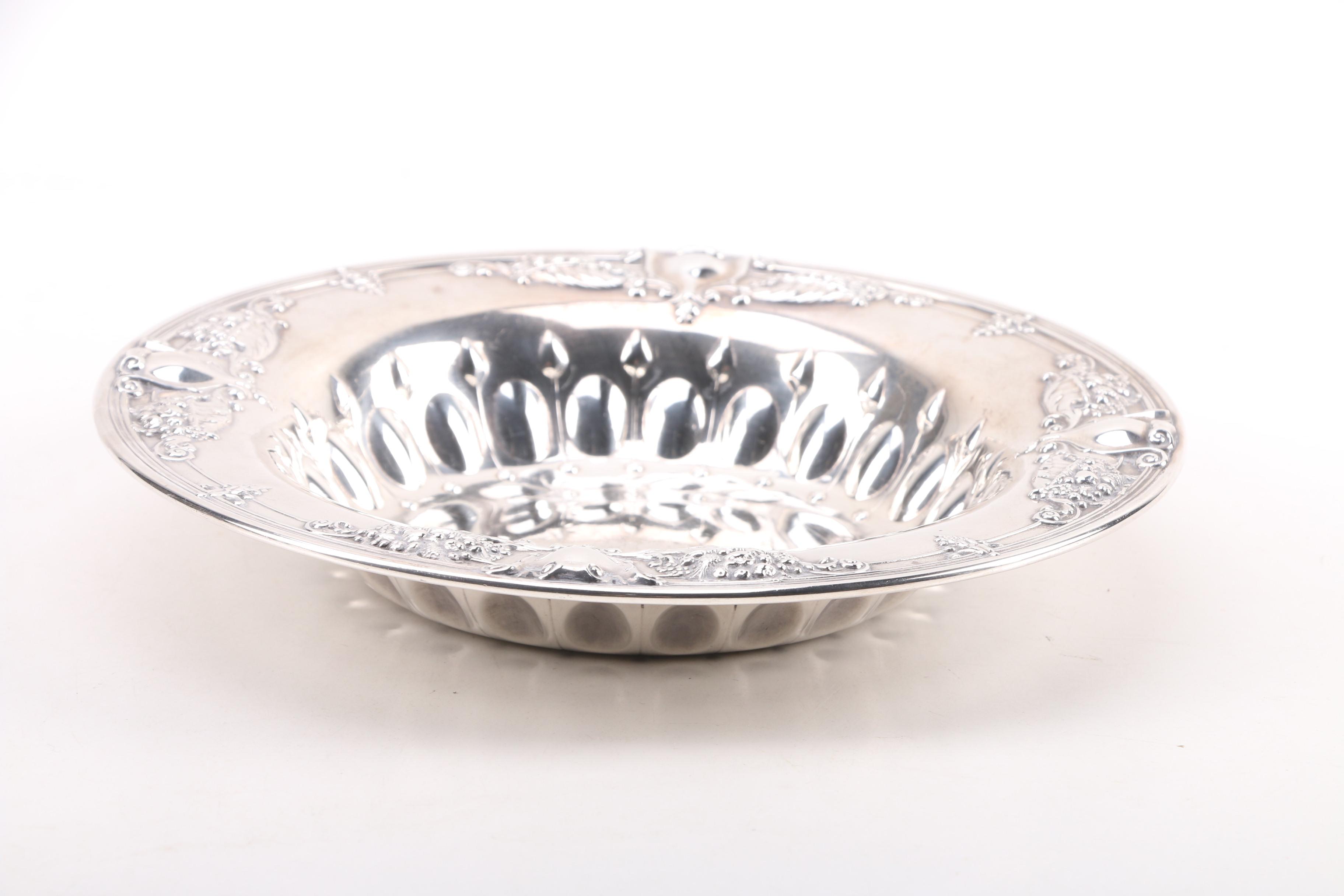 Whiting Mfg. Co. Sterling Repoussé Vegetable Bowl, Early 20th Century