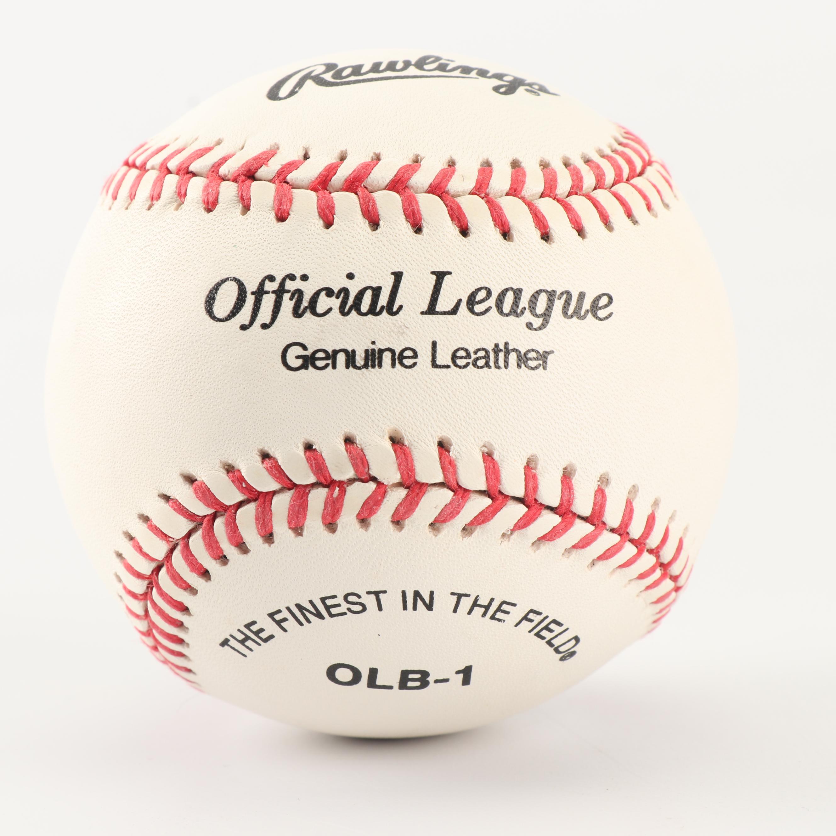 Bob Feller Autographed Baseball