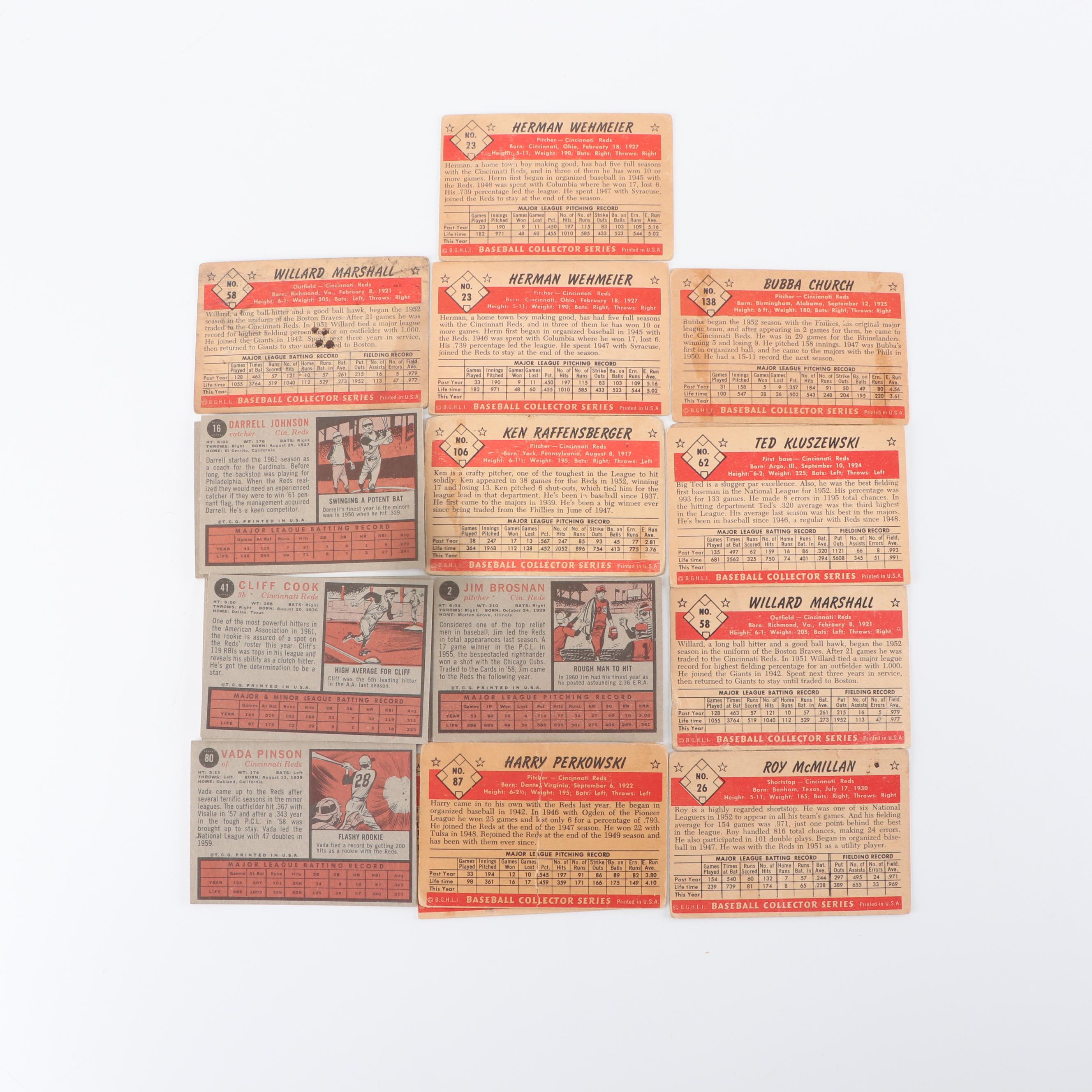 1953 Bowman and 1962 Topps Baseball Cards