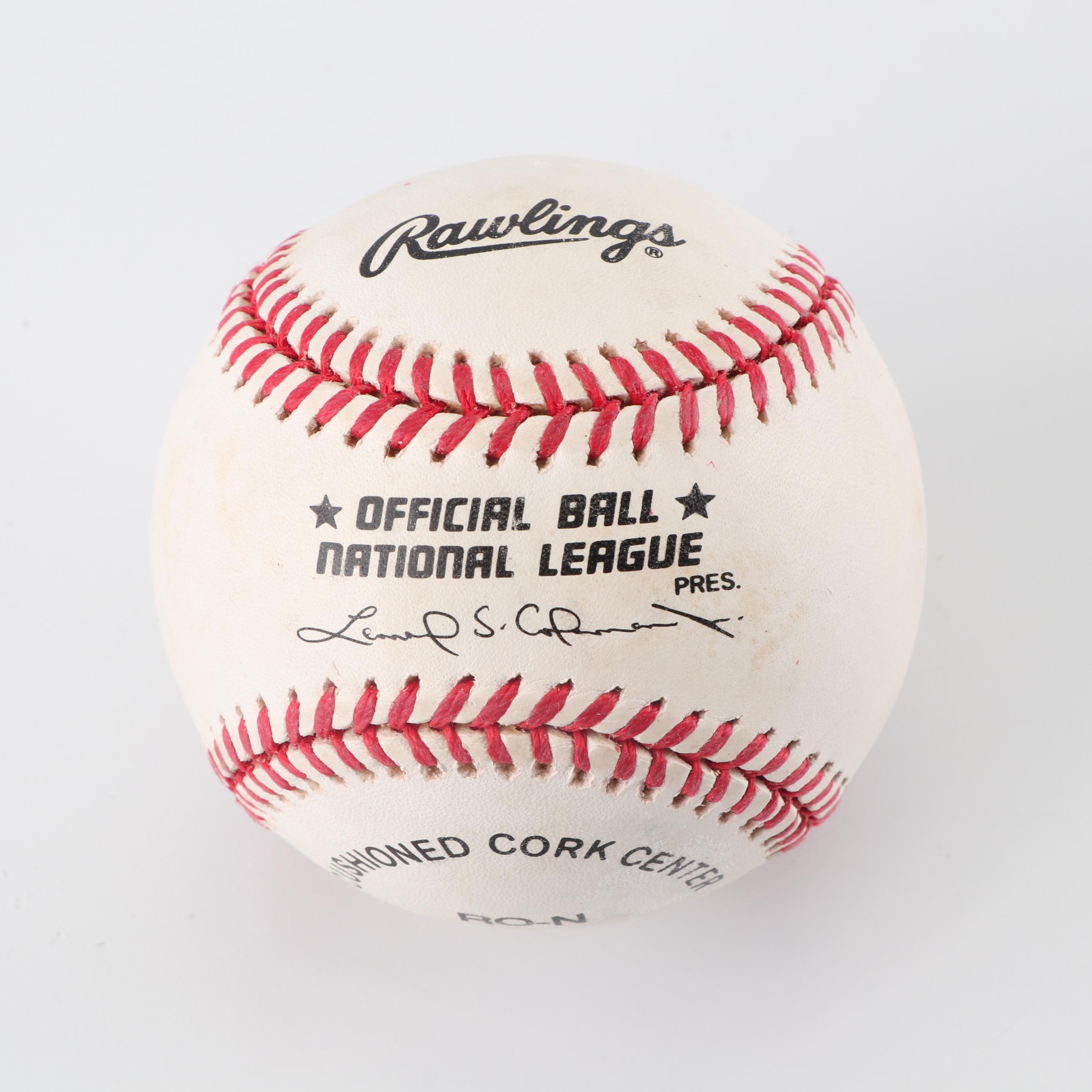 Lou Brock Autographed Baseball