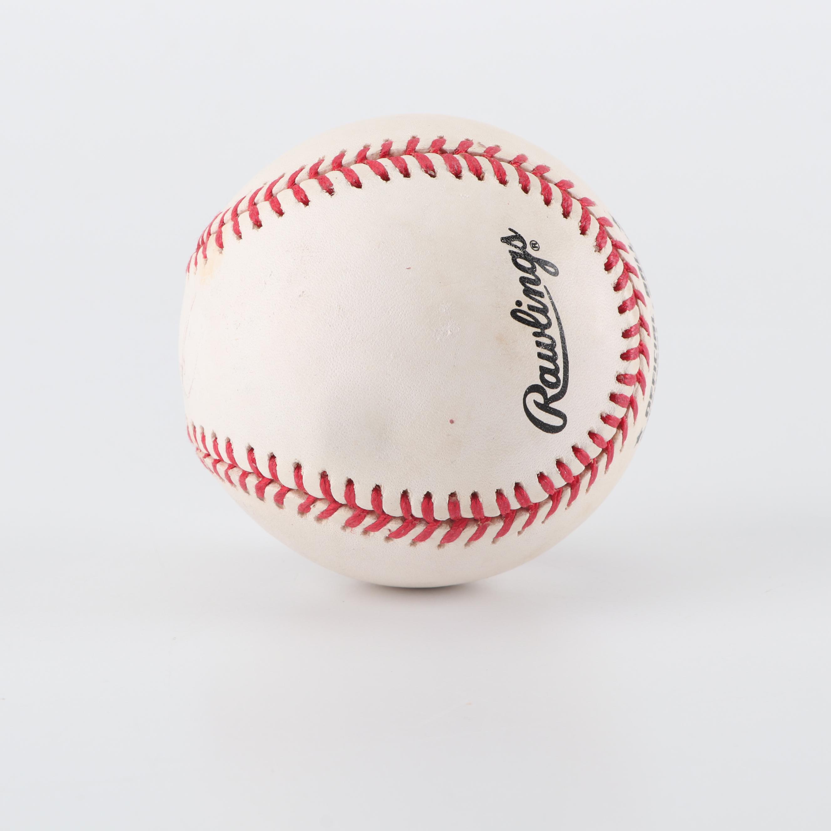 Lou Brock Autographed Baseball