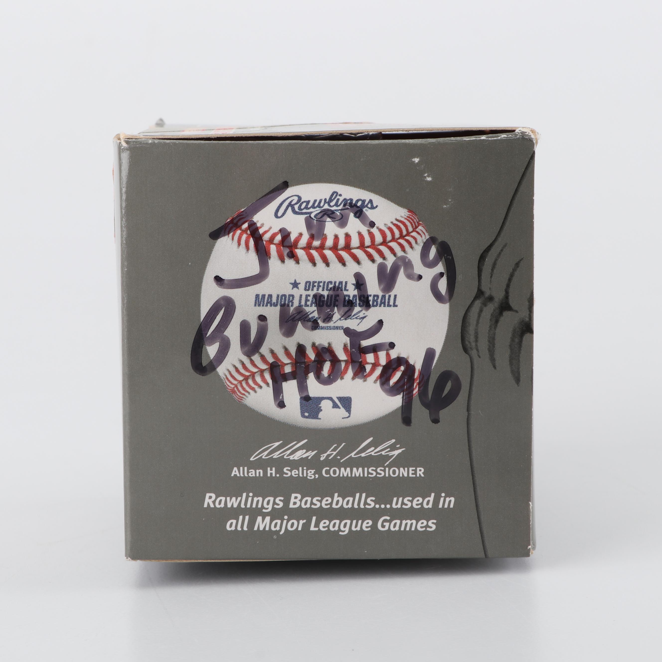 Jim Bunning Autographed Baseball