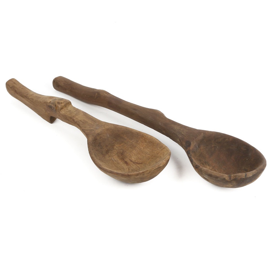 Hand Carved African Cooking Ladles