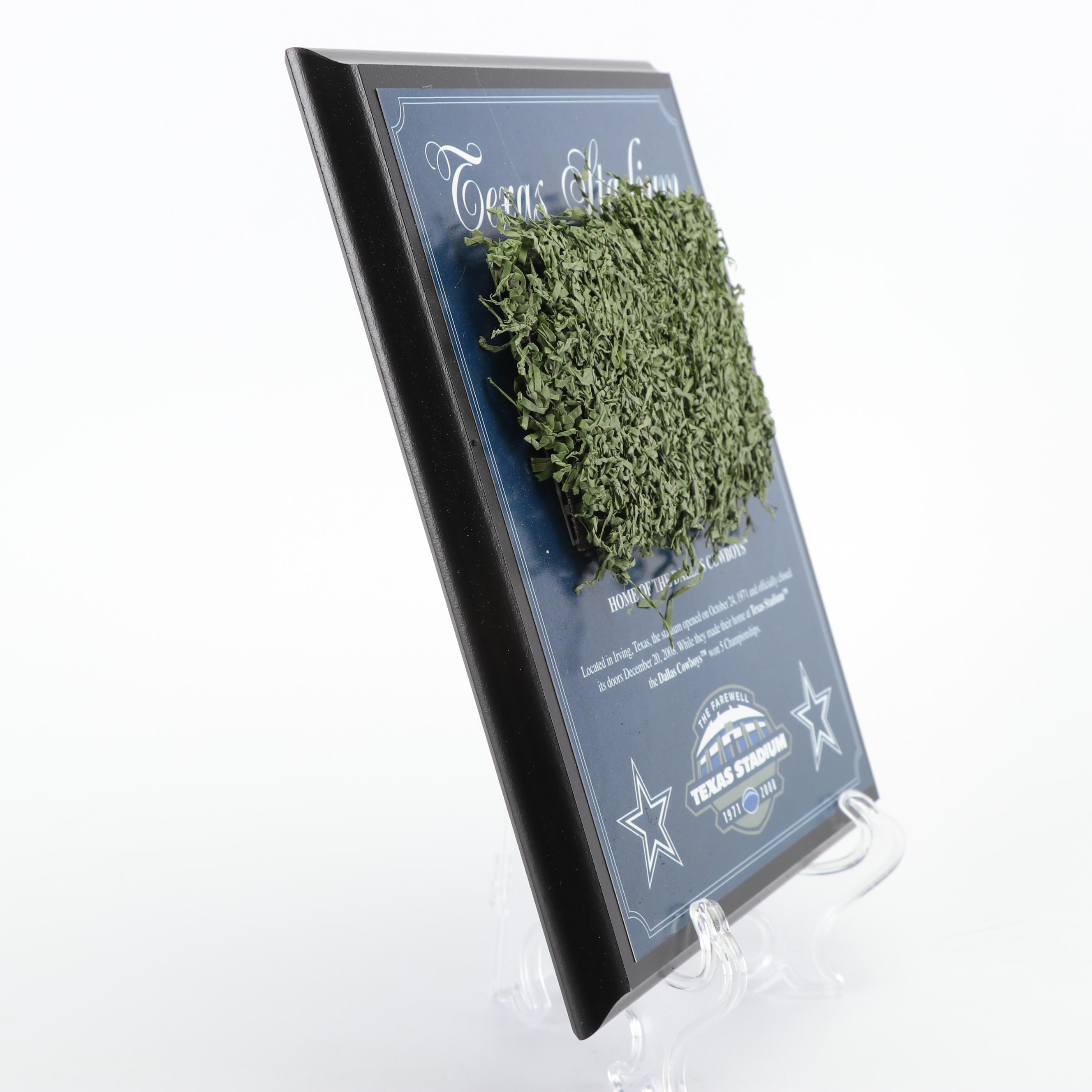 Dallas Cowboys "The Farewell to Texas Stadium" Plaque with Authentic Turf