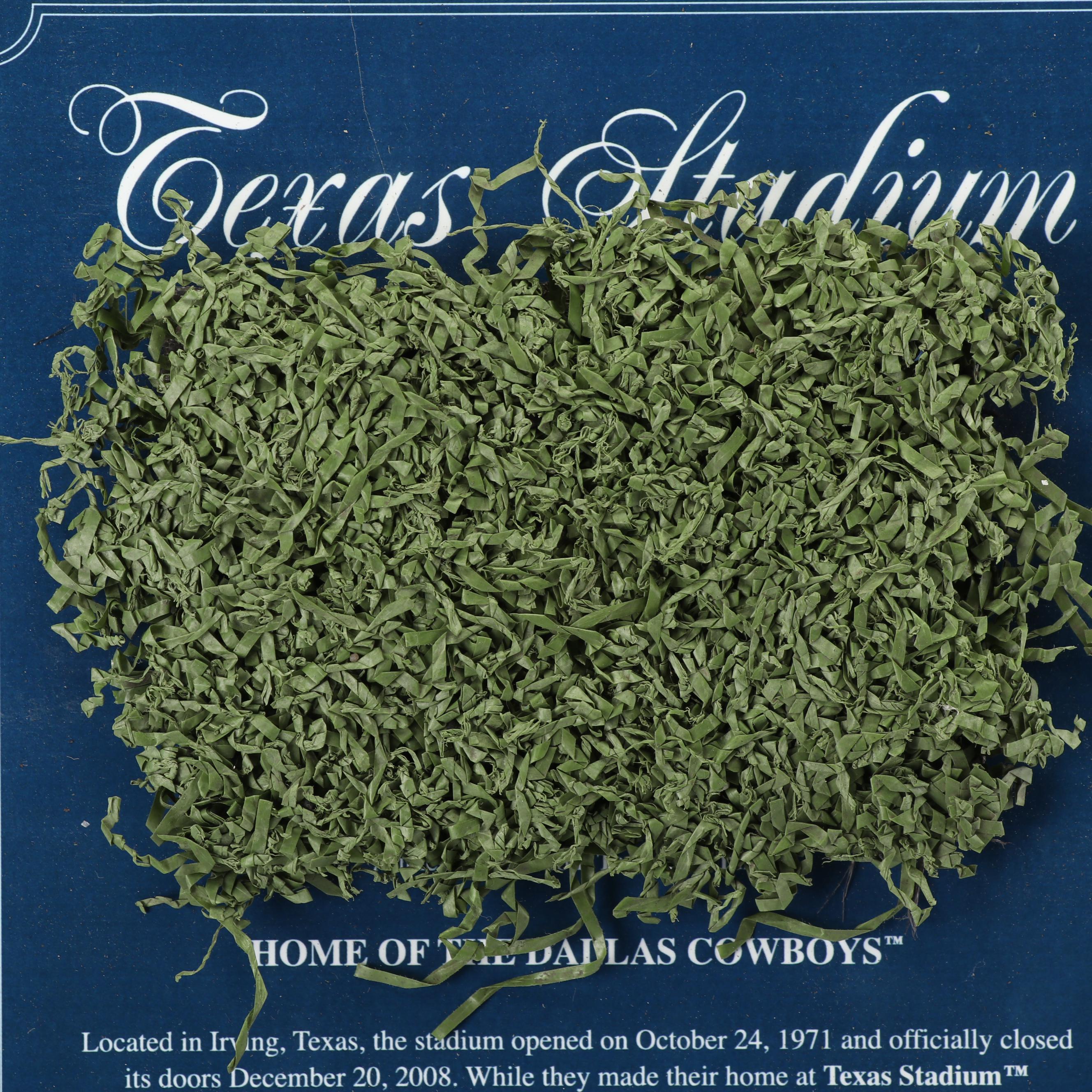 Dallas Cowboys "The Farewell to Texas Stadium" Plaque with Authentic Turf