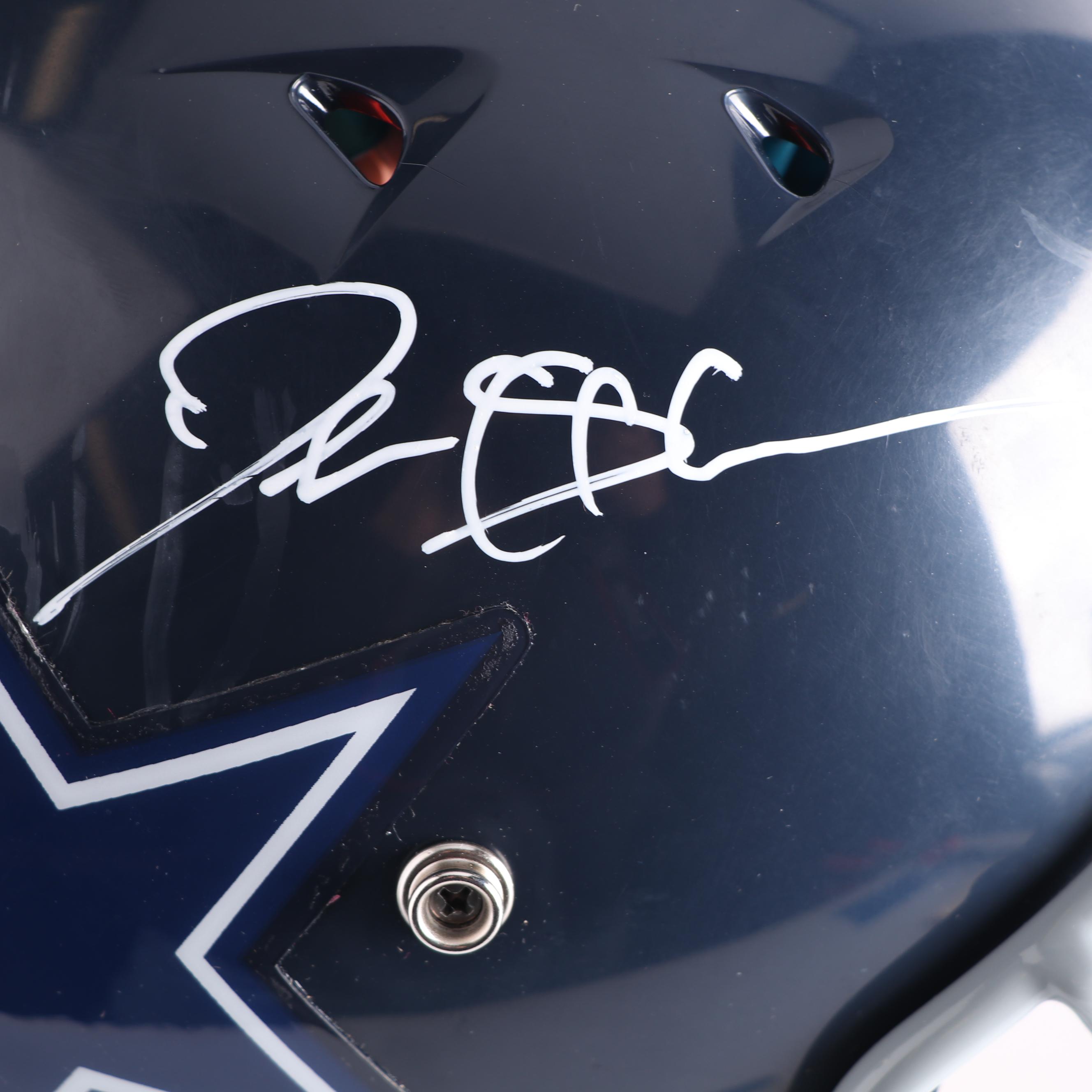 Deion Sanders Autographed Dallas Cowboys Replica Full Size Helmet - Beckett COA