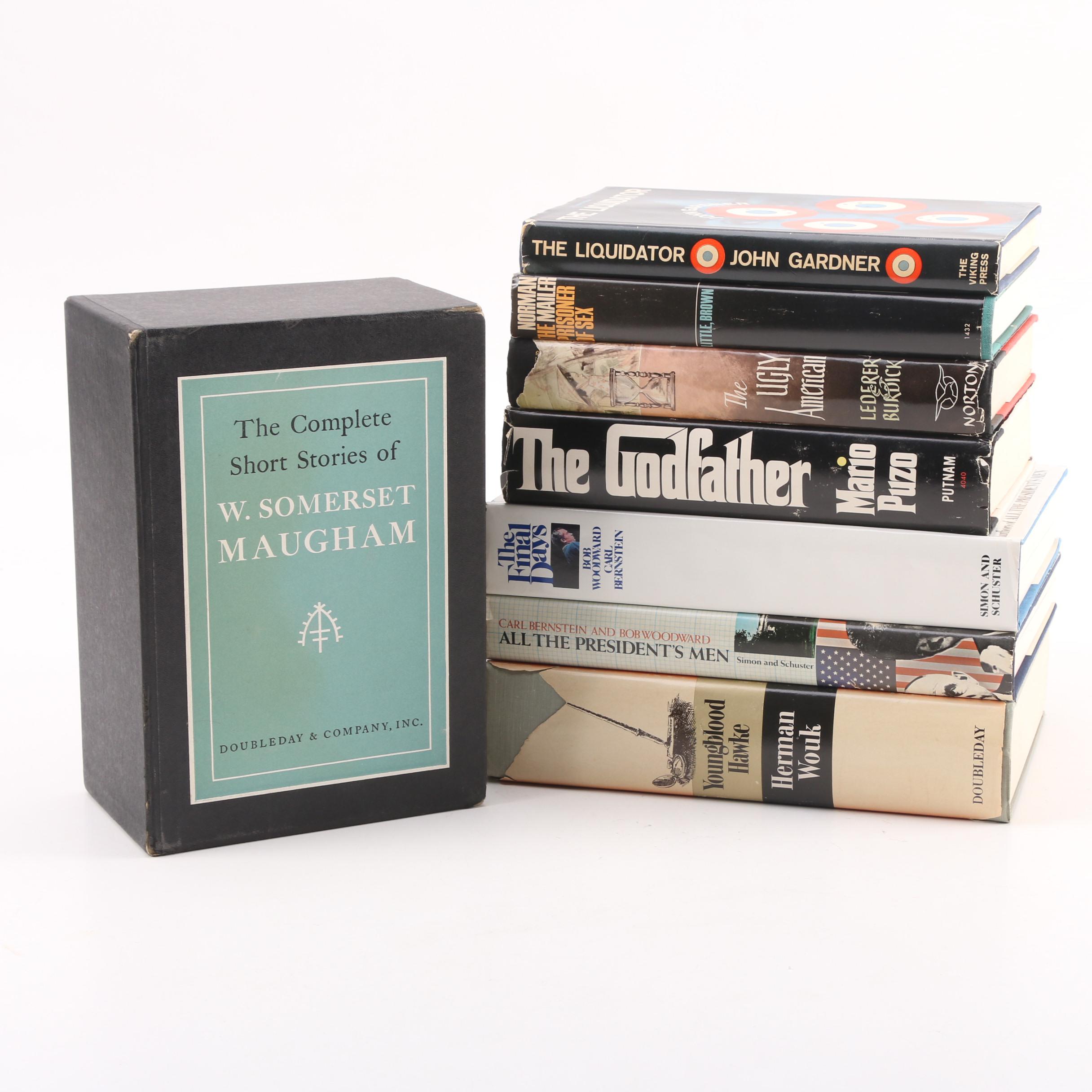 Vintage Books by Bob Woodward, Norman Mailer, John Gardner, and More