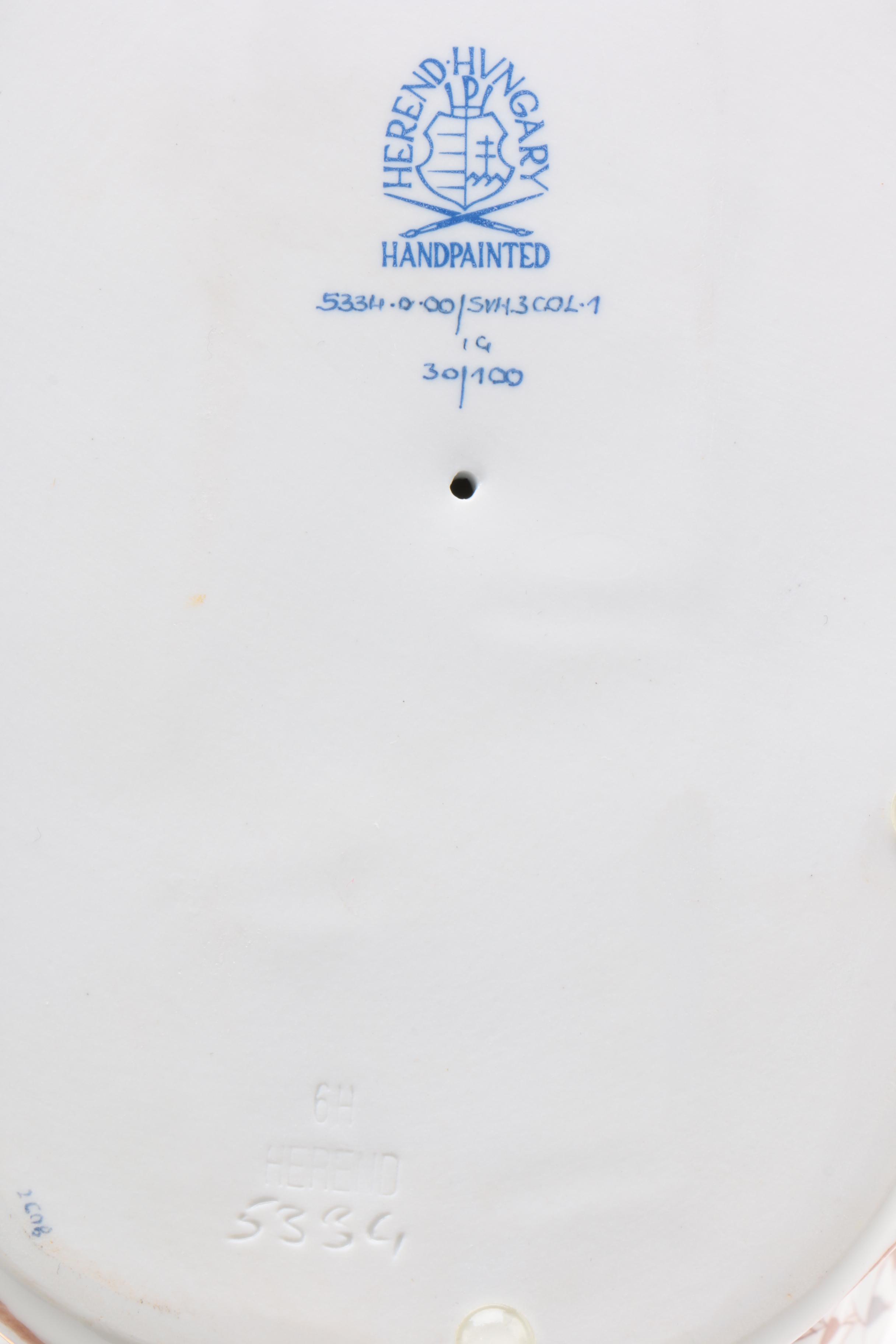 Herend Limited Edition "Large Rabbit" Porcelain Figurine