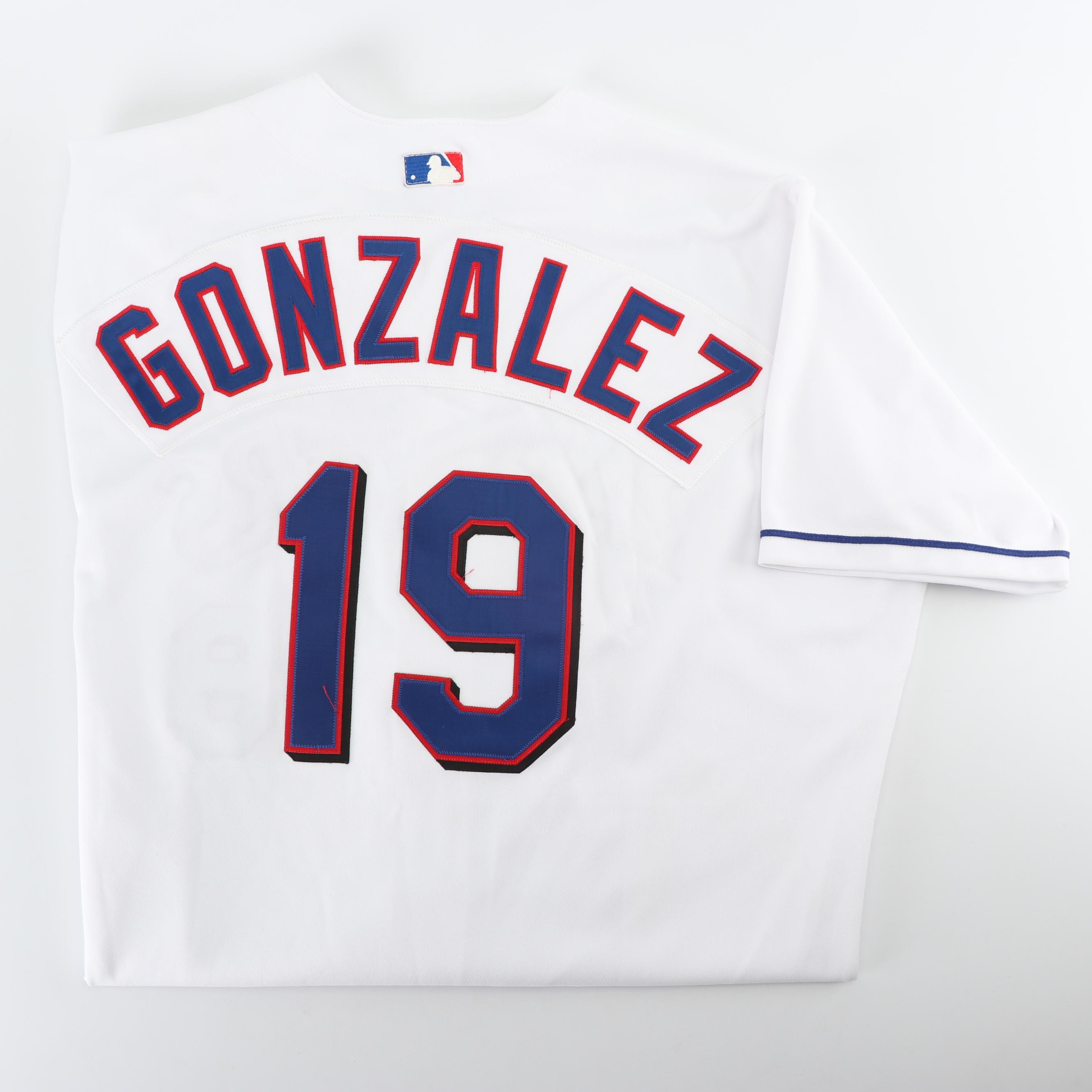 Juan González Game Used Texas Rangers Jersey