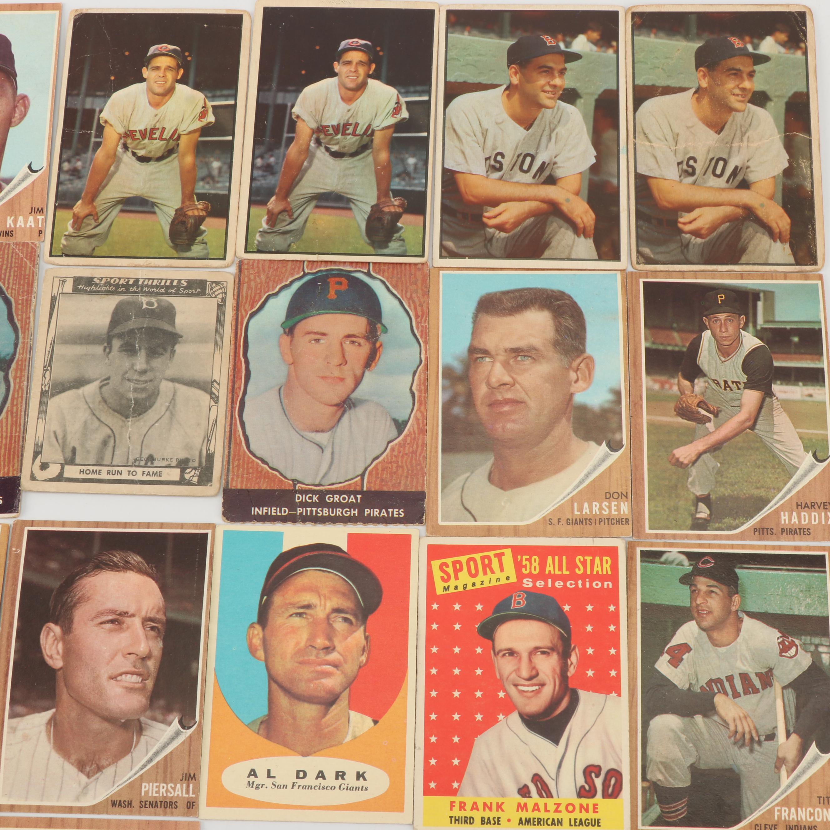 1950s-1960s Baseball Cards including Pee Wee Reese Hires Root Beer Card