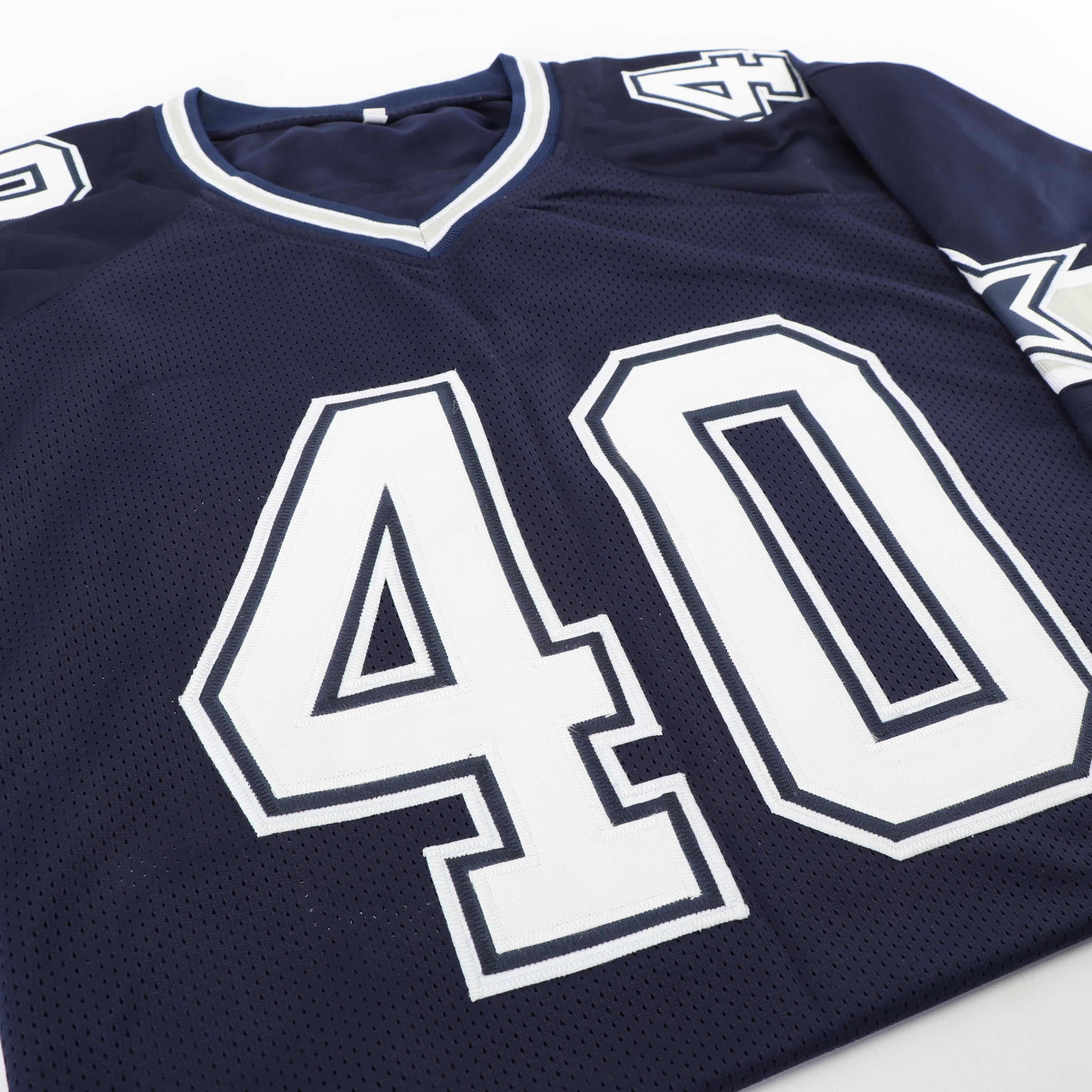 Bill Bates Autographed Dallas Cowboys Jersey "Super Bowl Champ 92-93-95"