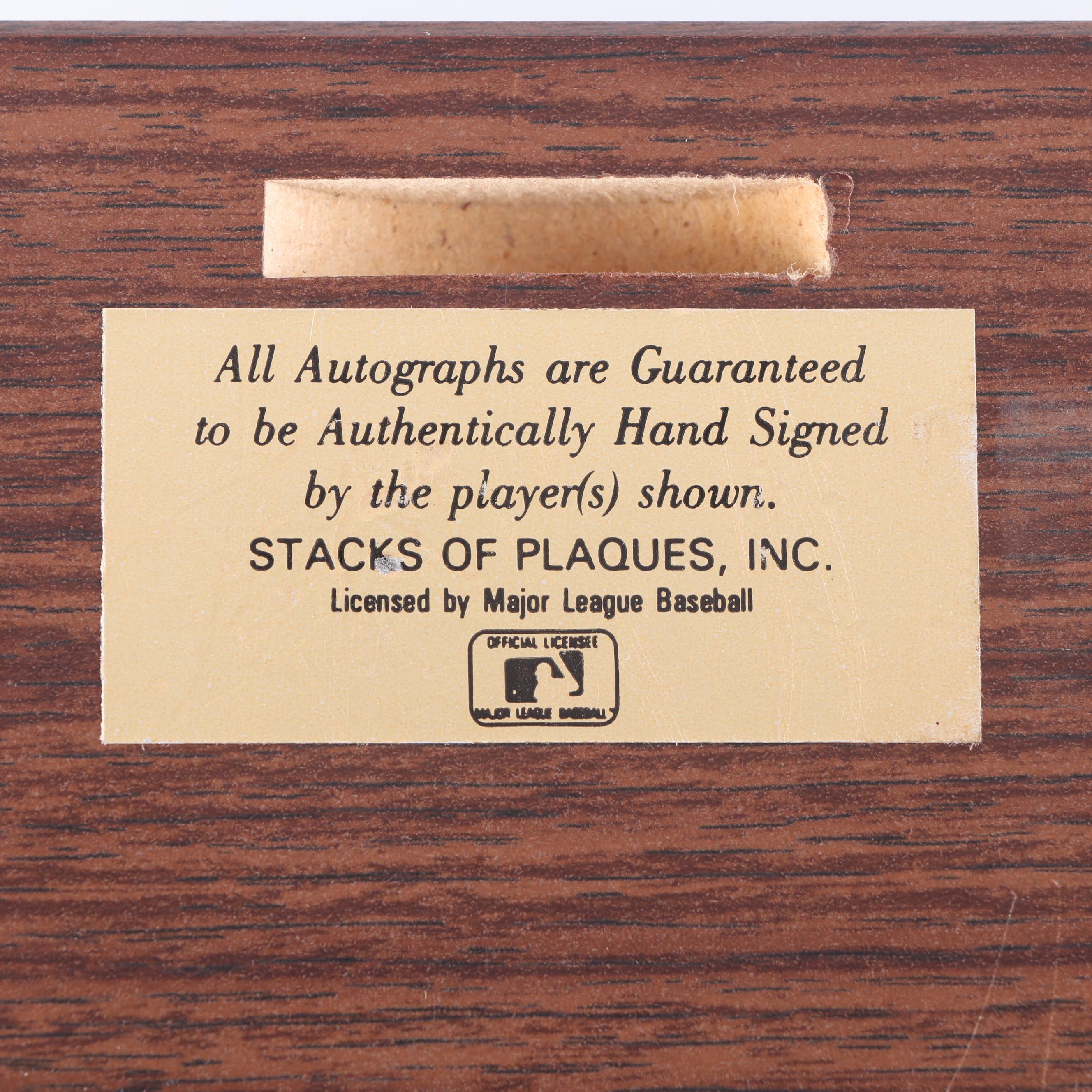 Nolan Ryan Signed Limited Edition Texas Rangers Plaque