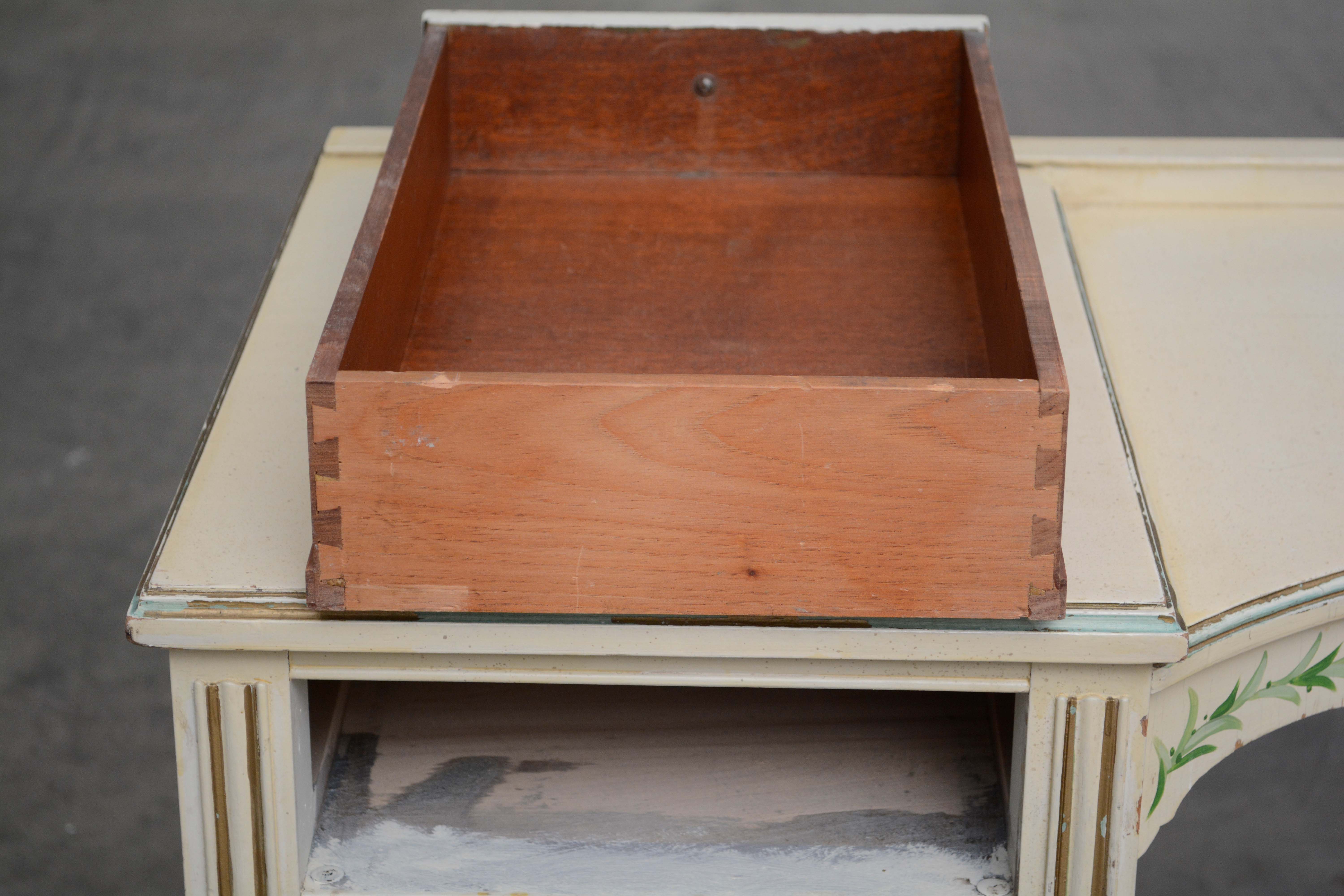 Louis XVI Style Painted Wooden Vanity, 20th Century