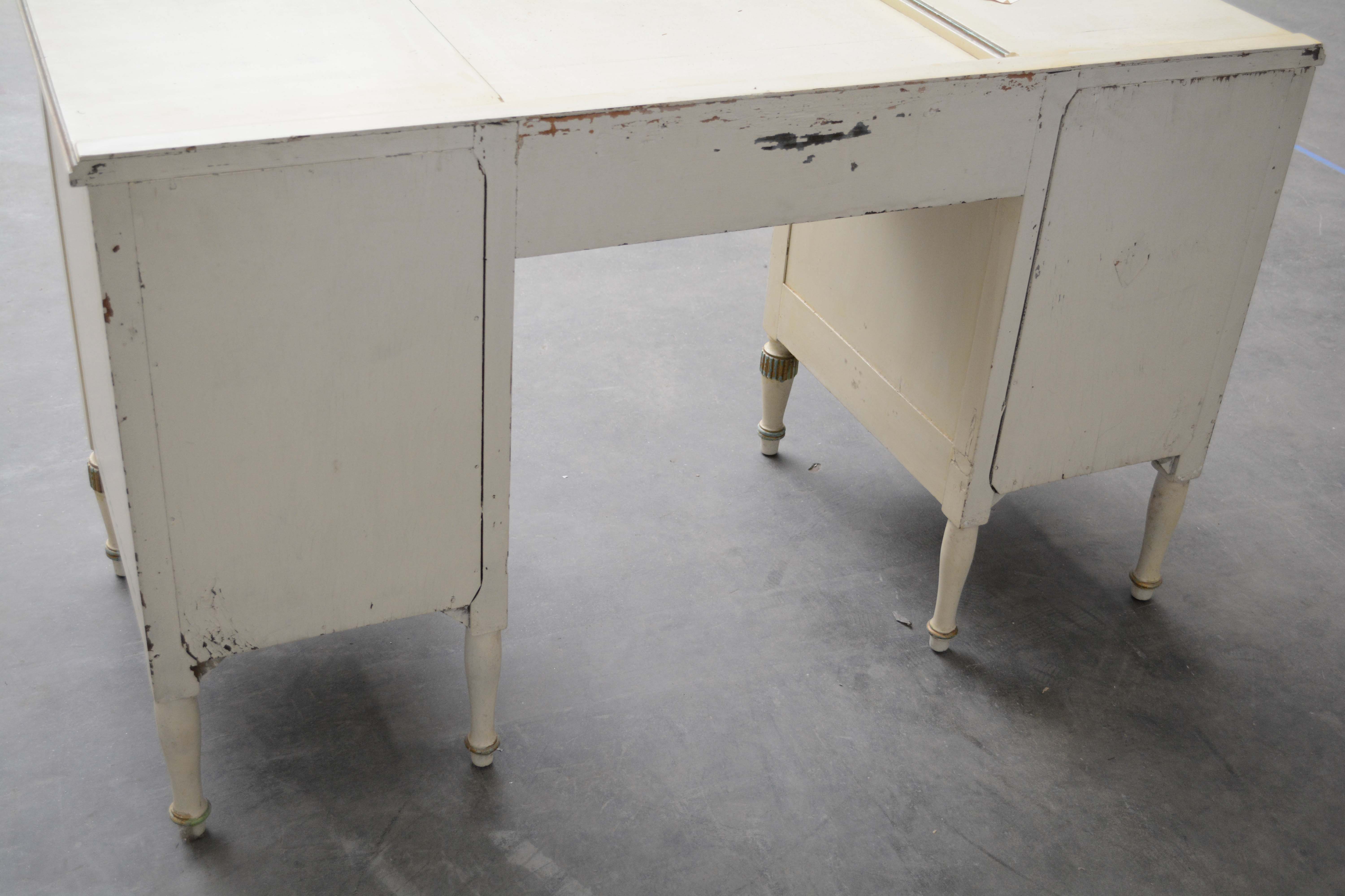 Louis XVI Style Painted Wooden Vanity, 20th Century