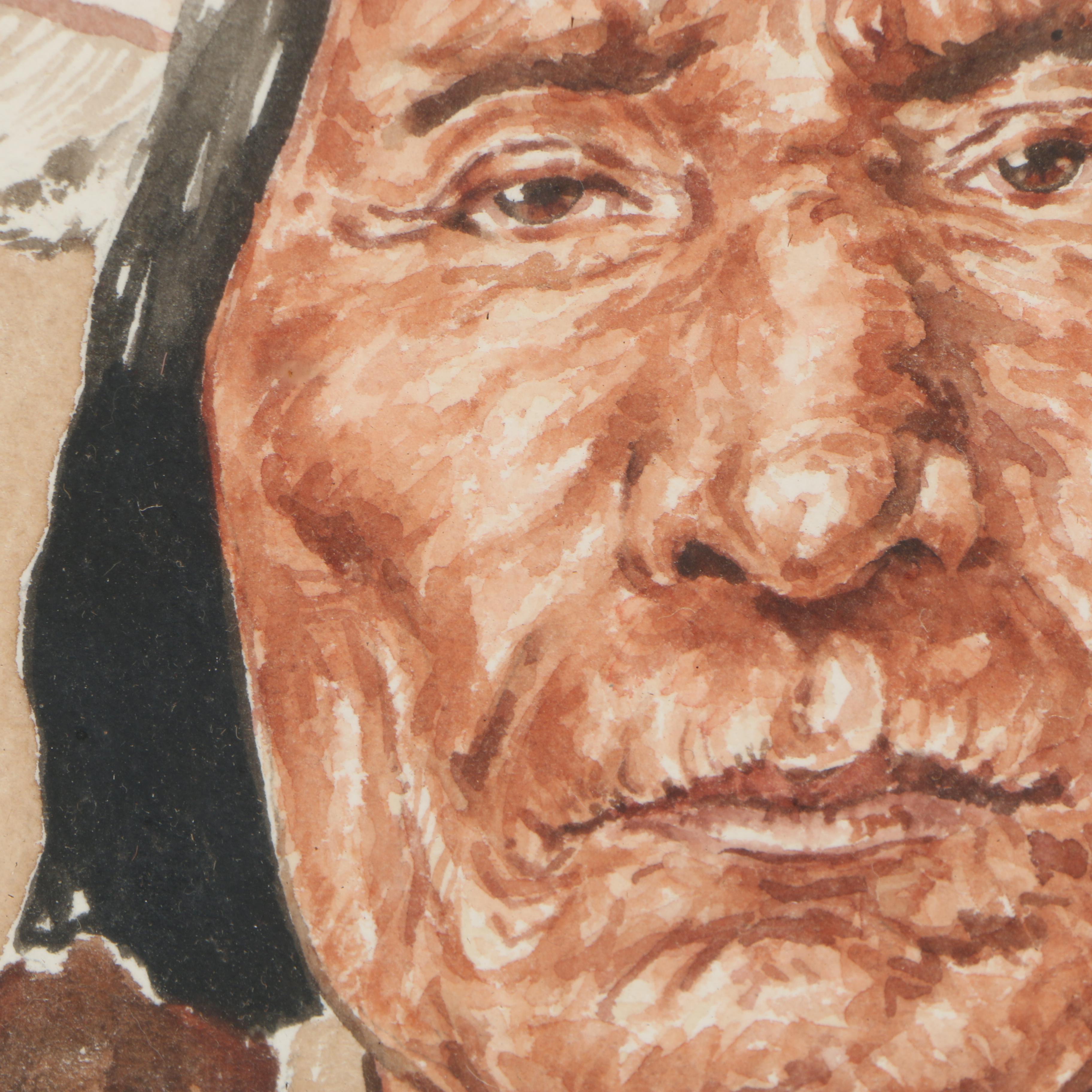 Tom Ketron 1992 Watercolor Painting